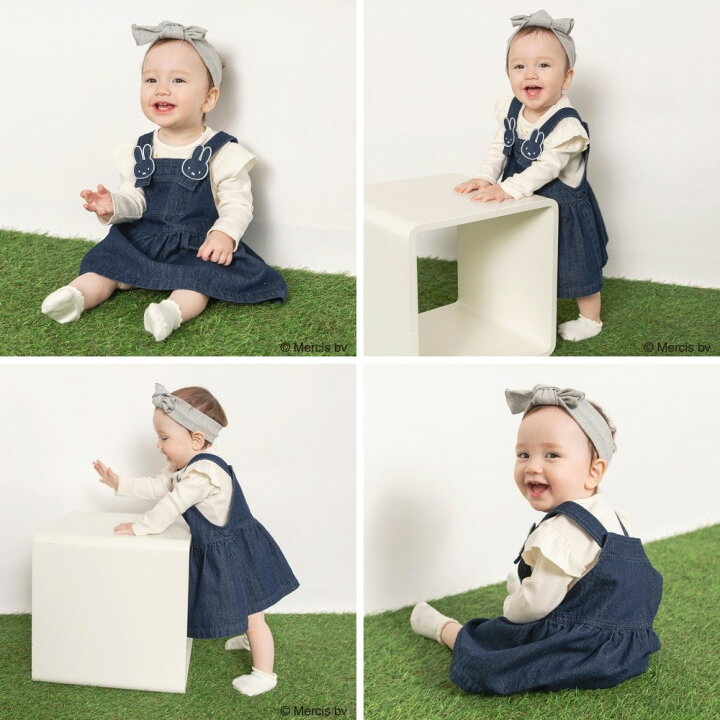 🇯🇵預訂 日本直送🇯🇵Branshes x Miffy系列人物刺繡貼花吊帶連身裙