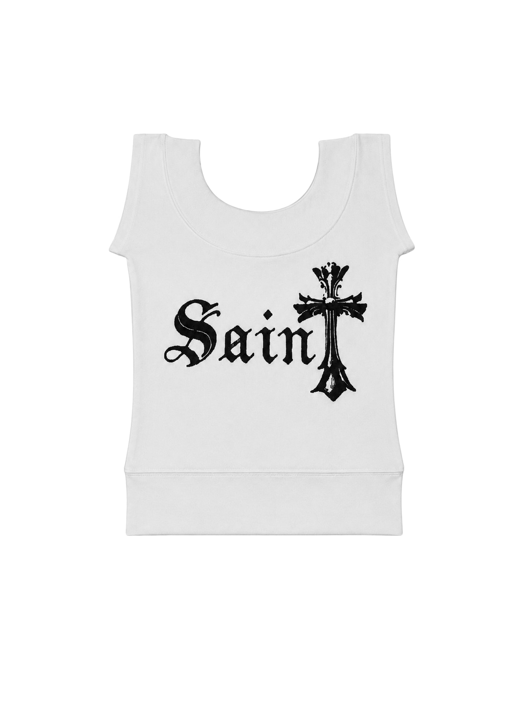 Gothic Graphic Boat Neck Short Sleeve Top