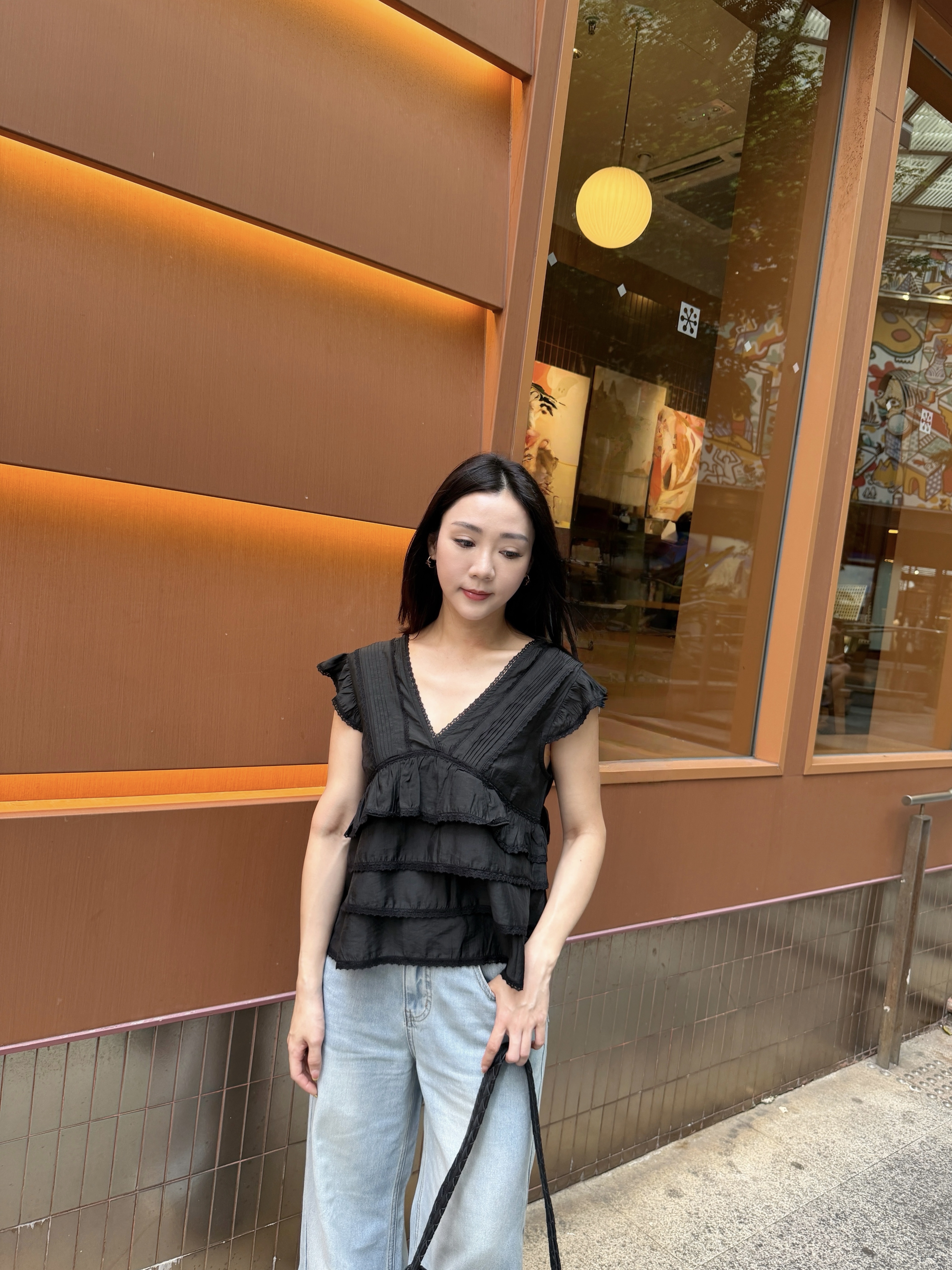荷葉邊ruffles top