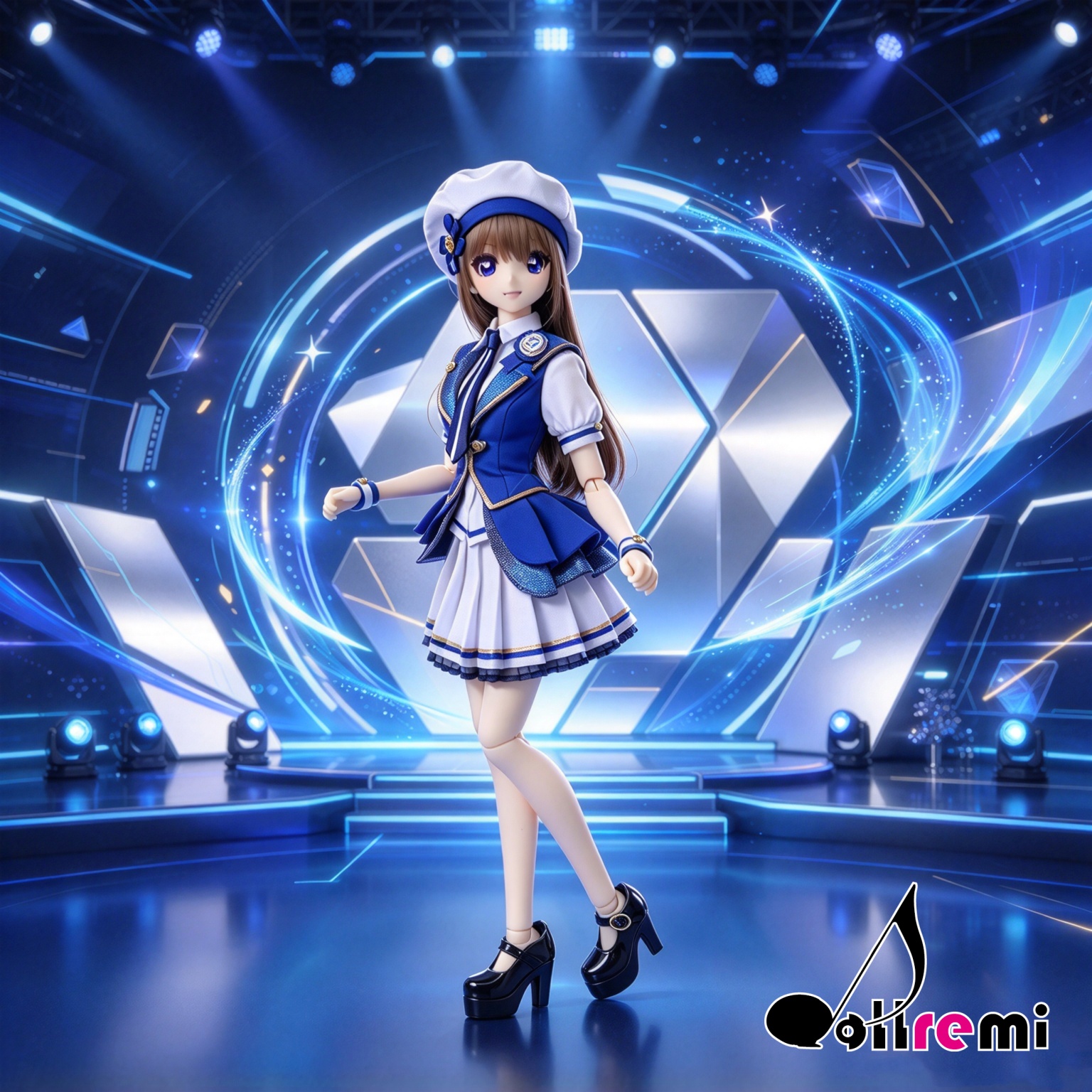 【dollremi】(DD0959) COS 偶像大師 百萬演唱會 THE IDOLM@STER MILLION LIVE!  最上靜香 Mogami Shizuka - Crecent Blue