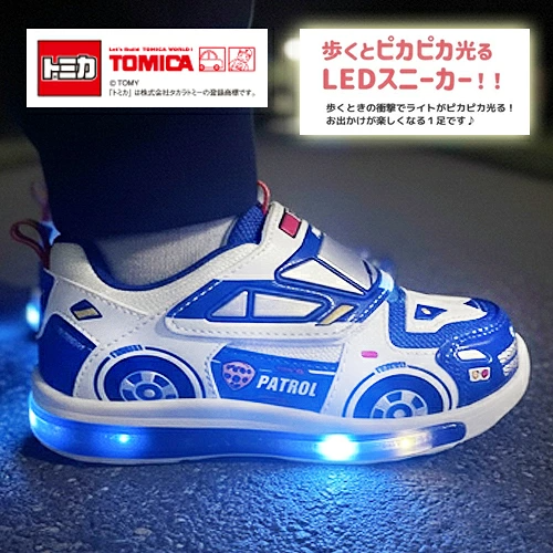 🆕【⭐訂購⭐】🌀 🇯🇵 日本直送🇯🇵 #Tomica LED 藍色警車閃燈運動鞋🌀[PLIA-0199] [261029]