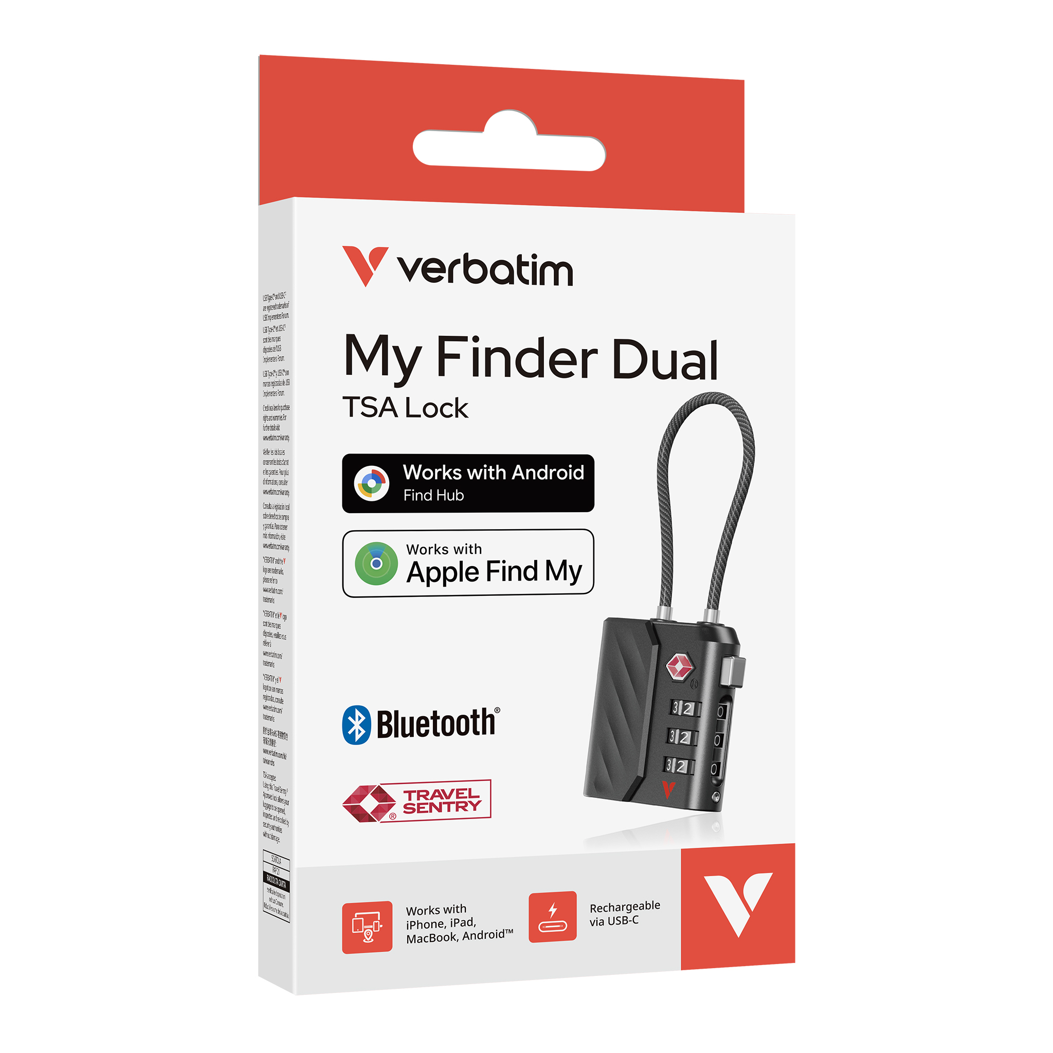 Verbatim My Finder Dual Channel TS Lock 定位防盜智慧鎖- For Apple & Android🔒🔍