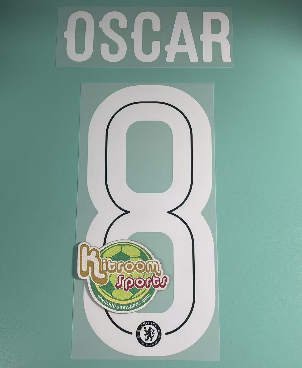 2016-17 Chelsea Away UCL Nameset #8 OSCAR