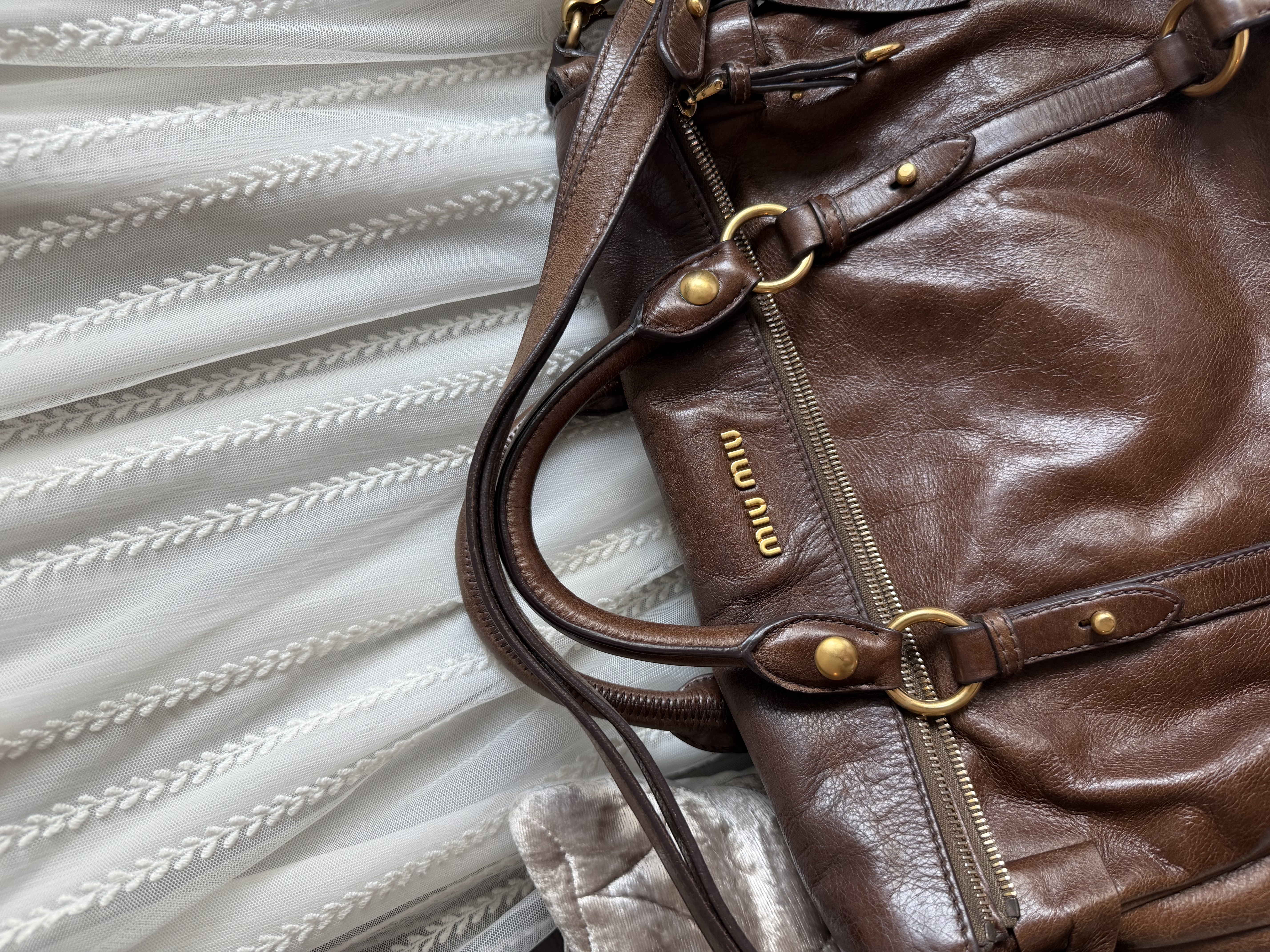Miu miu vitello bag brown 
