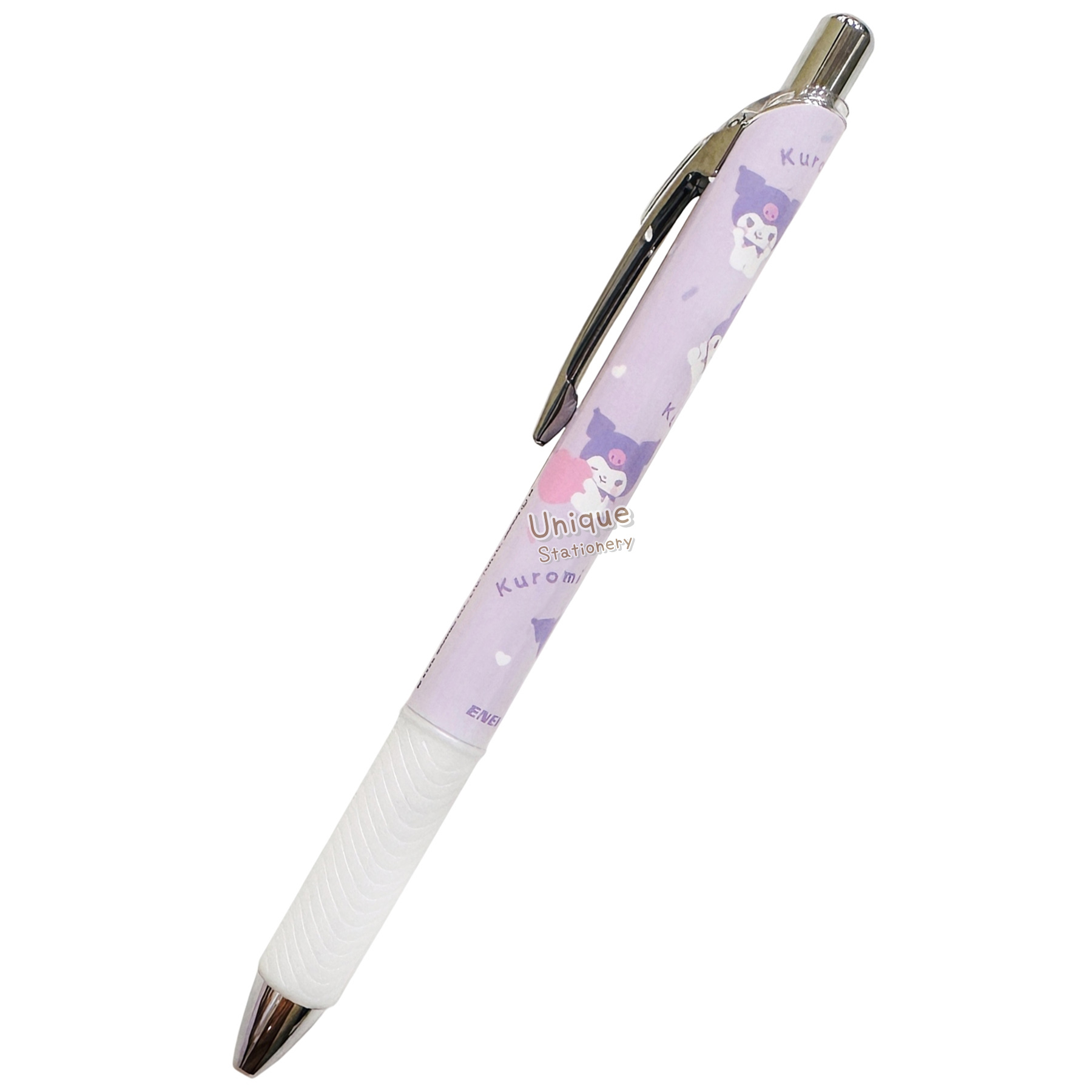 現貨｜Sanrio Kuromi 日本製 Pentel EnerGel 0.5mm 黑色 啫喱筆 (CR136795)