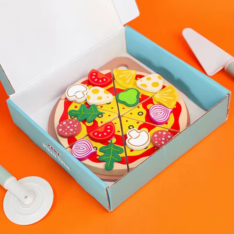 【木製玩具】仿真Pizza 玩具
