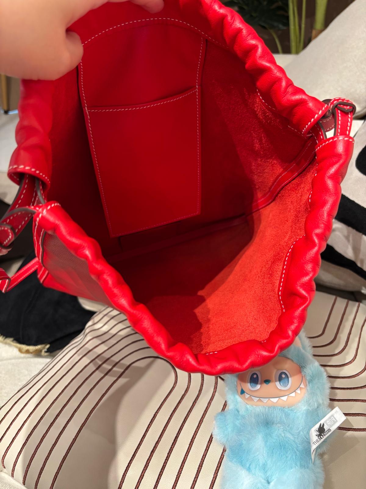 Hermes bridado backpack calfskin  100%Authentic,99%new✅dust bag