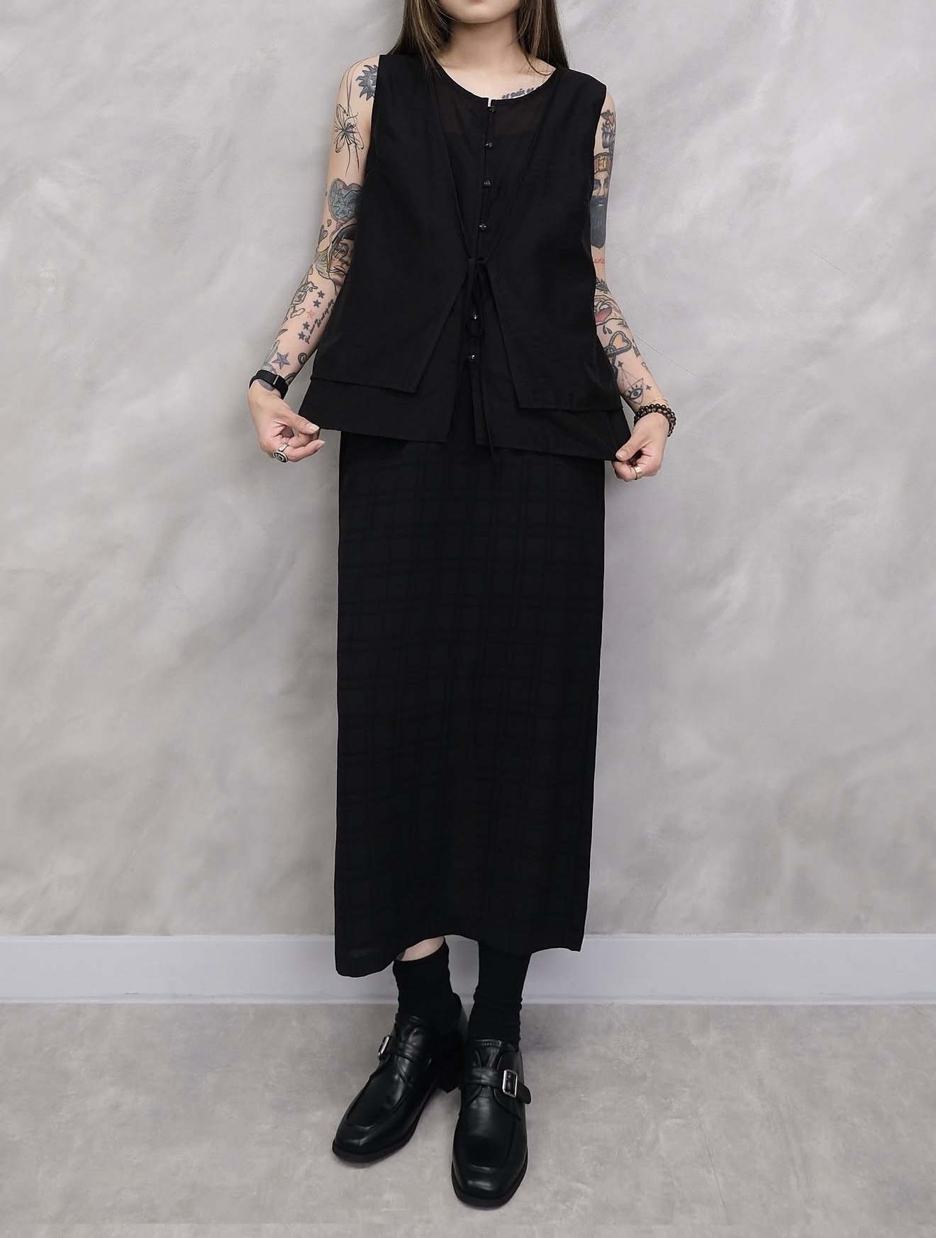 Linen pencil skirt #sk47