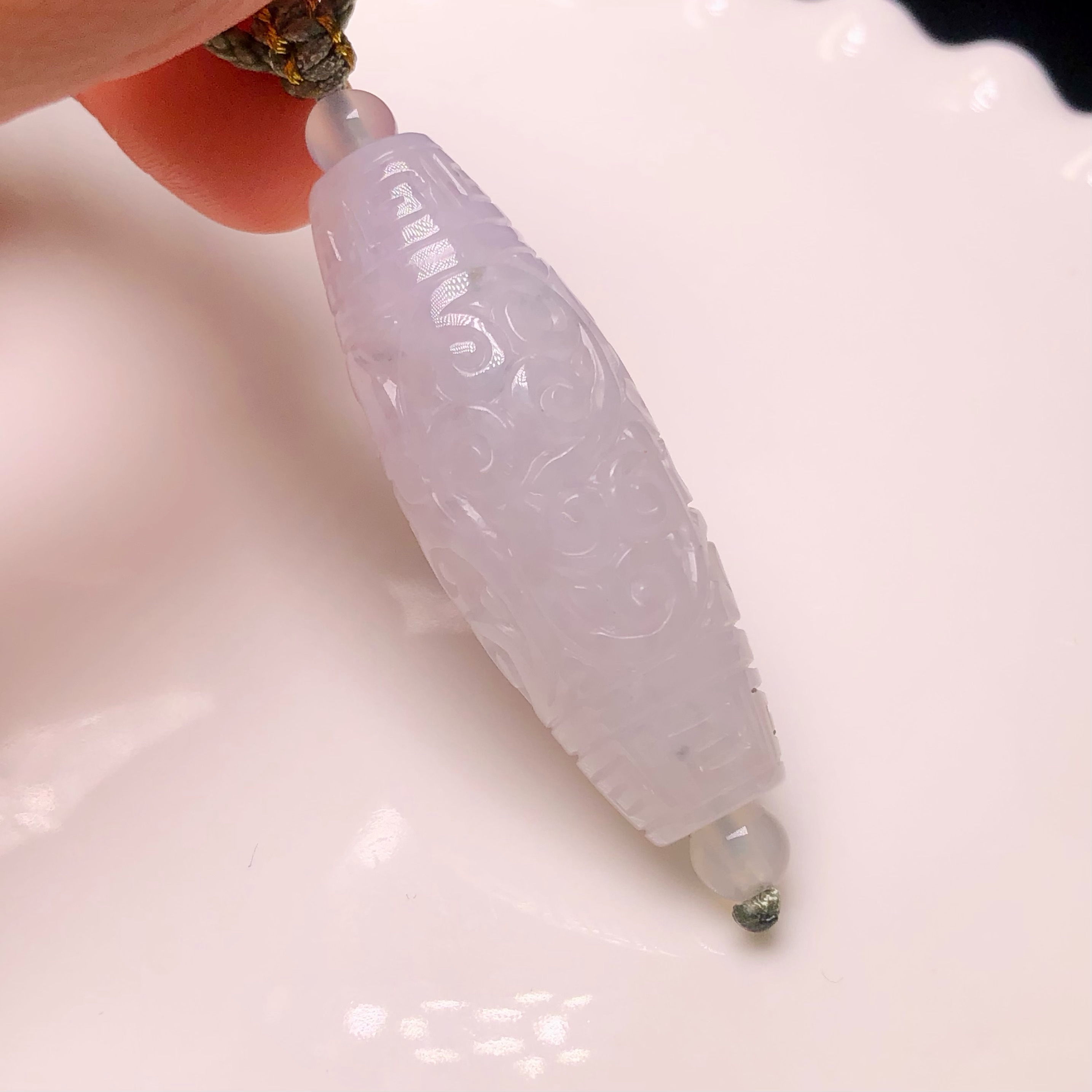 YK01029 淡紫飄花天珠