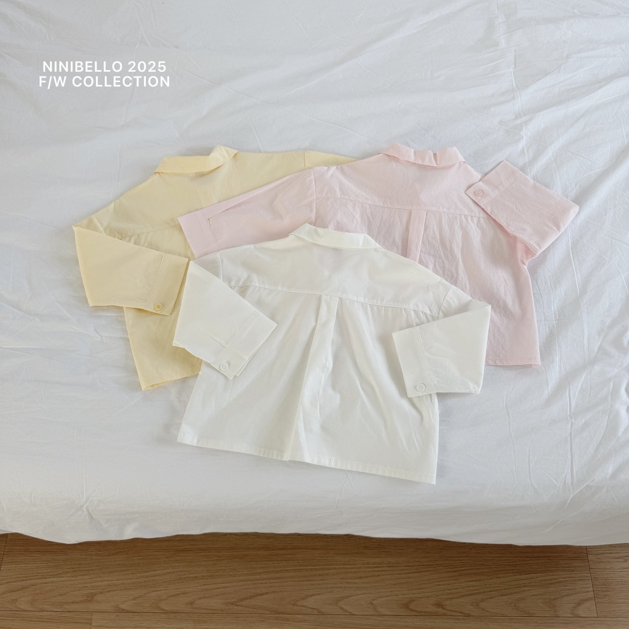 Ninibello | 薄款面試恤衫(white M100-110)