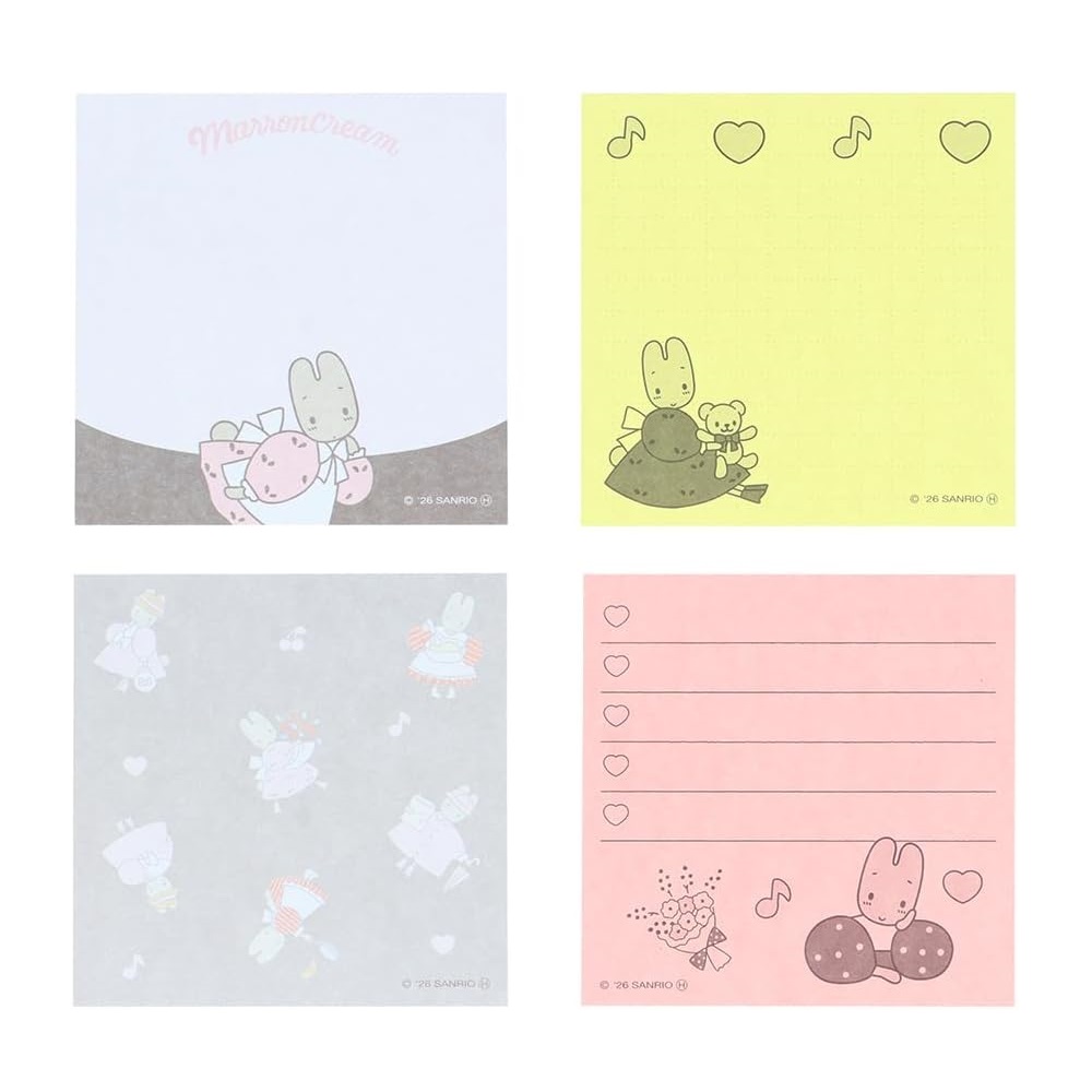 現貨｜Sanrio Marron Cream 茉莉兔 日本製 便條貼 Sticky Notes (S2855011)