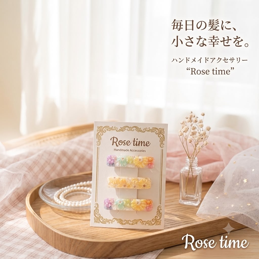 手繪浮雕雛菊🌼髮夾