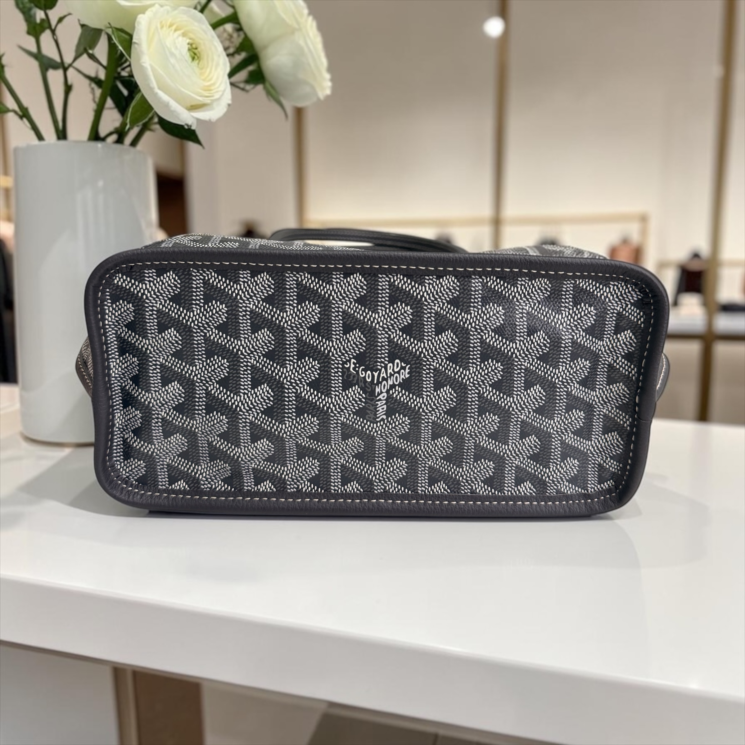 95% New Goyard Mini Anjou Bag-Grey