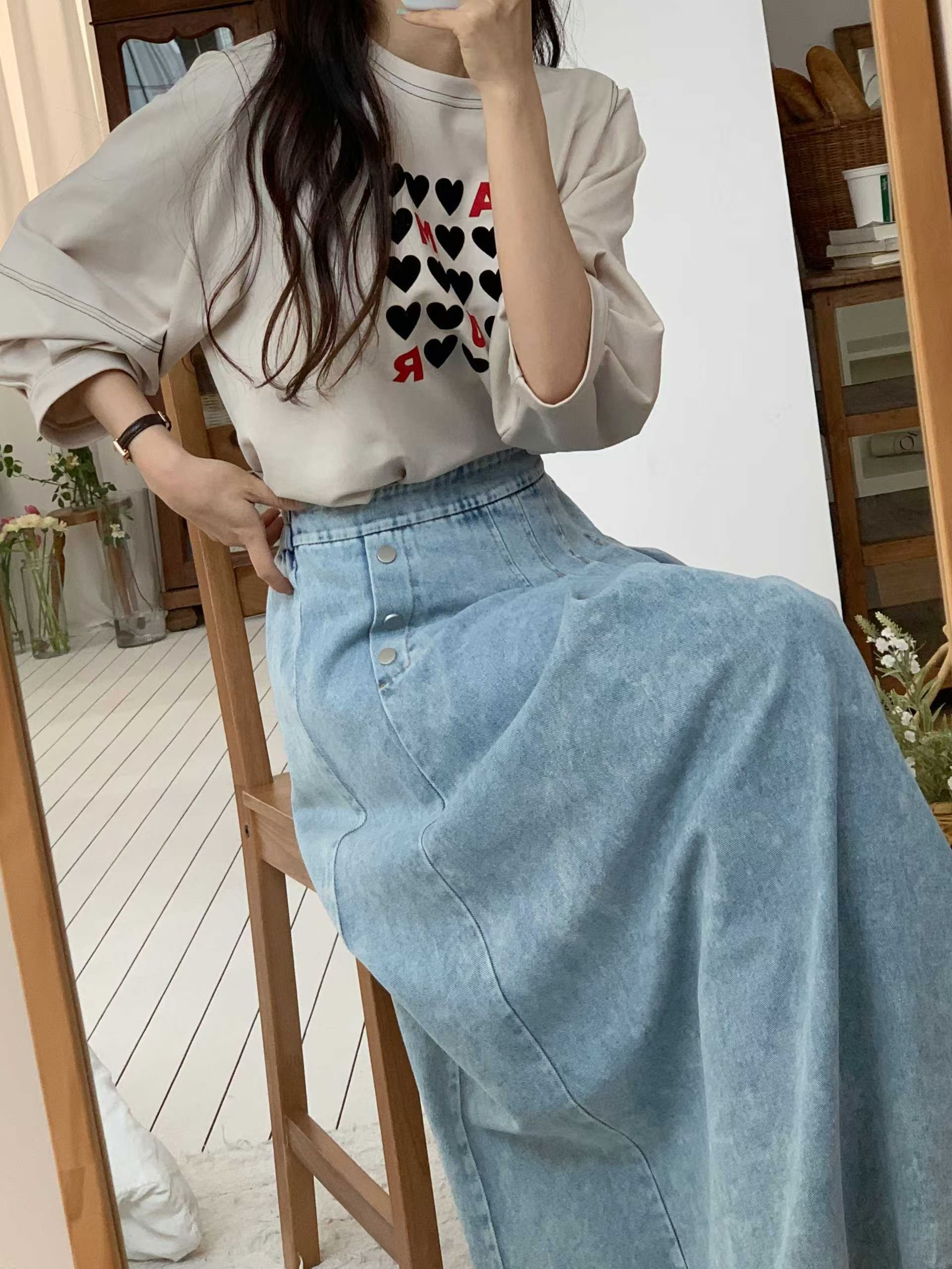 CT30 半截牛仔裙