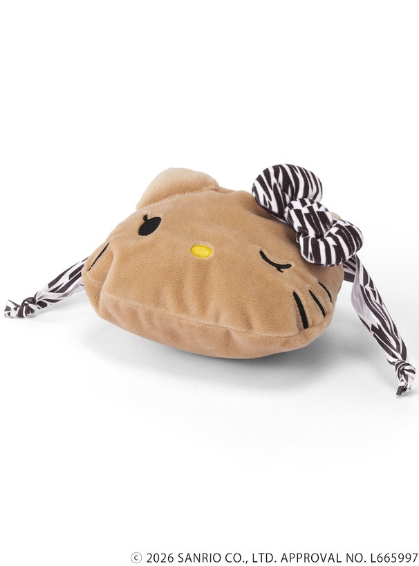 🎀【預訂】小麥色肌膚 Kitty x GRL 斑馬紋索繩袋