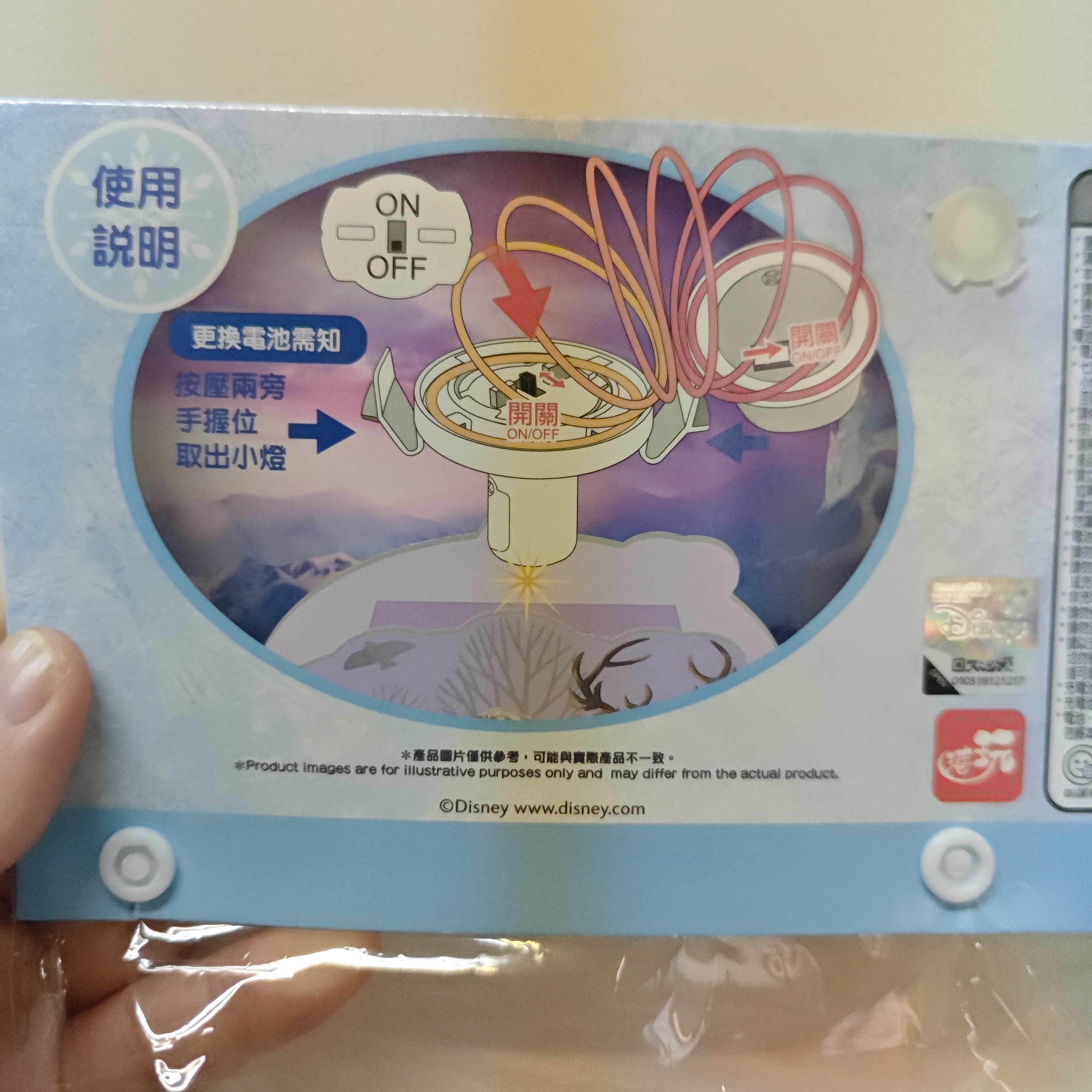 正版迪士尼冰雪奇緣Frozen Elsa投影燈籠