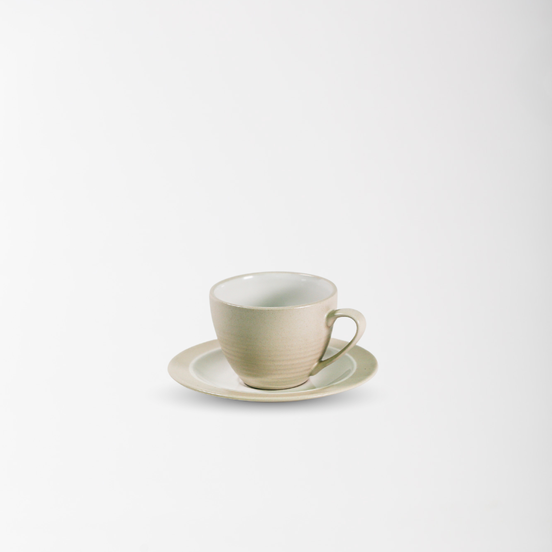 NATURELLE STONE SERIES PCC24 & JSC15 Tea Cup 240ml With Saucer
