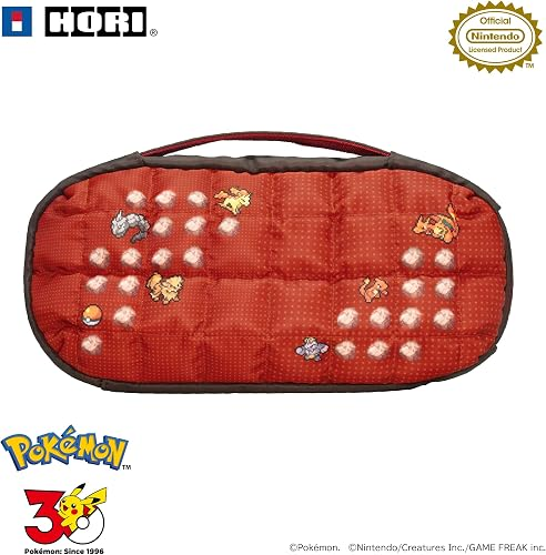 【預售 9月】SW2 HORI 中容量泡芙包 [寶可夢像素風紅] / Medium Capacity Puff Bag [Pokemon Pixel Art Red] NSX-217 PO0971