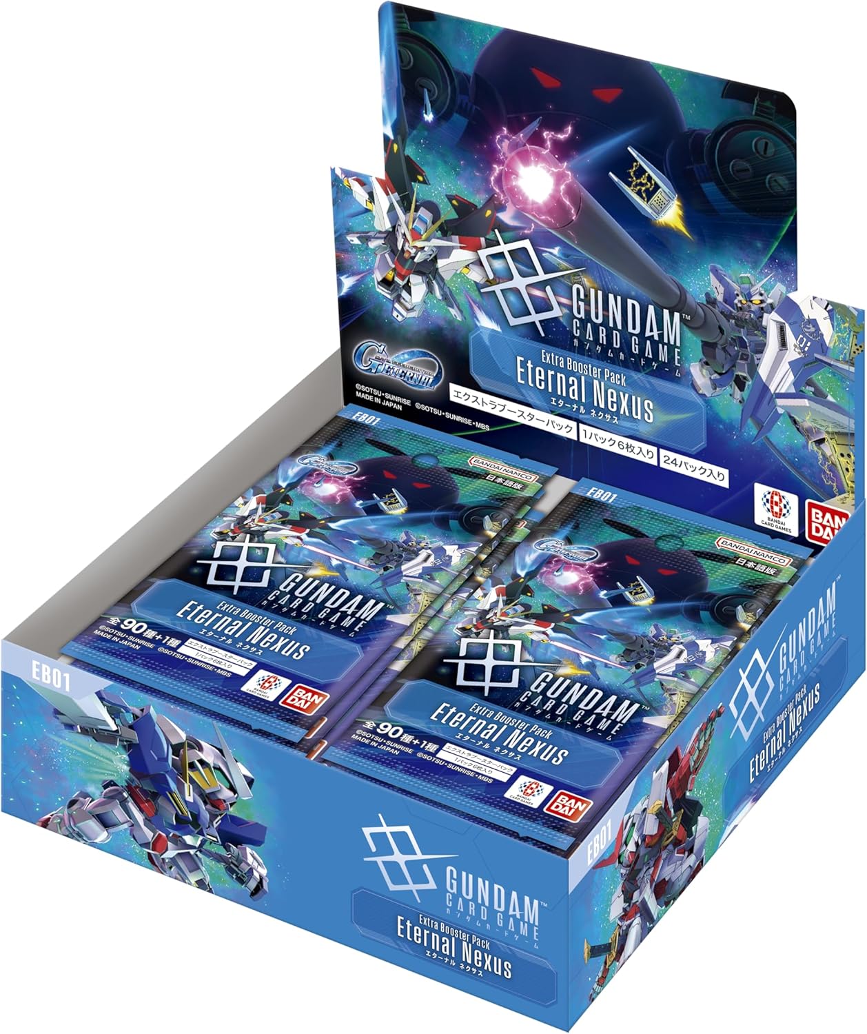 (行版) Bandai Gundam Card Game Extra Booster SD GUNDAM G Generation Eternal Eternal Nexus [EB01] 高達卡牌遊戲 額外補充包 SD高達G世代永恆 (原盒24包 / 原箱12盒) 