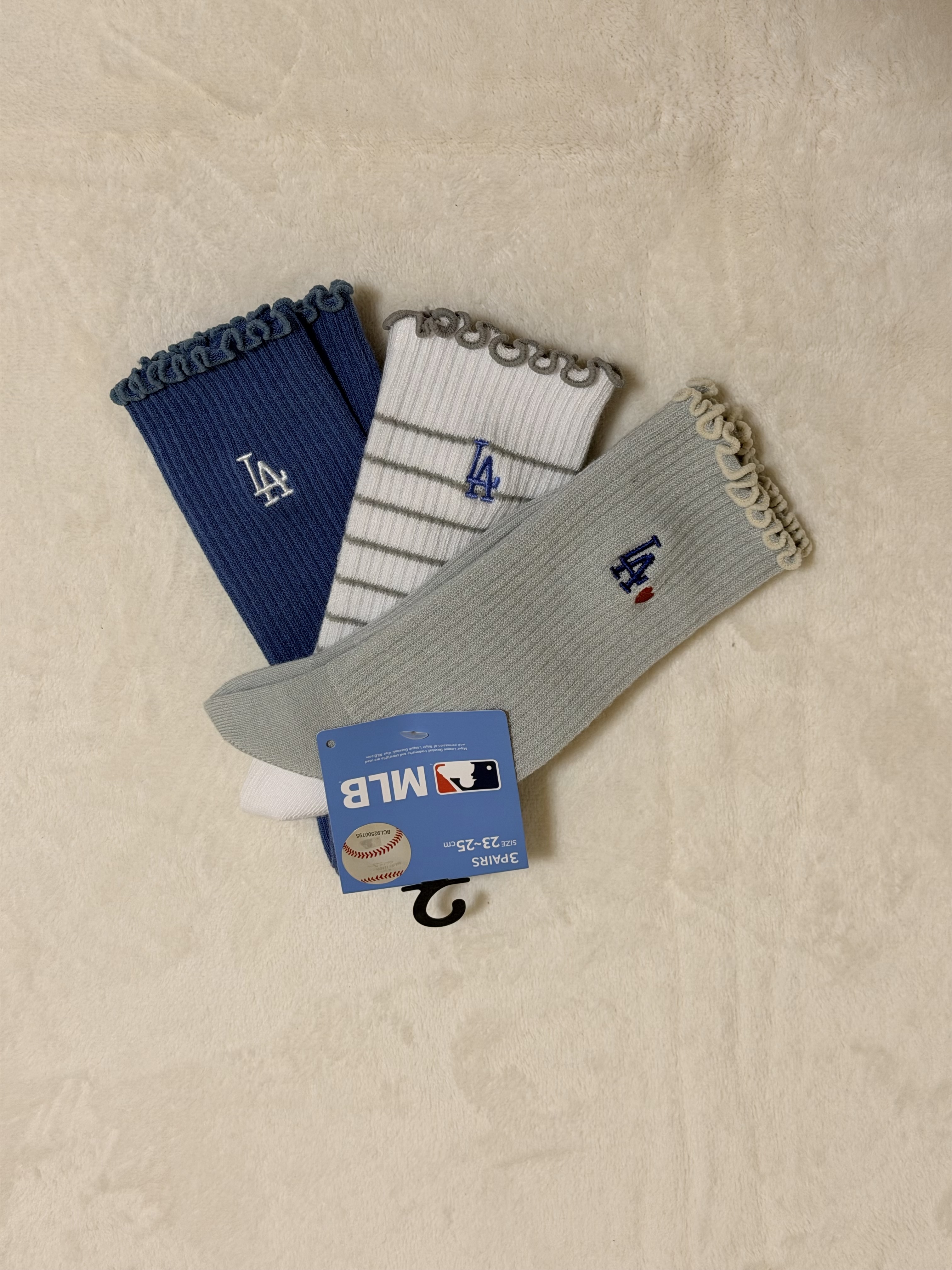 MLB 限定襪 一set 3對 23-25cm