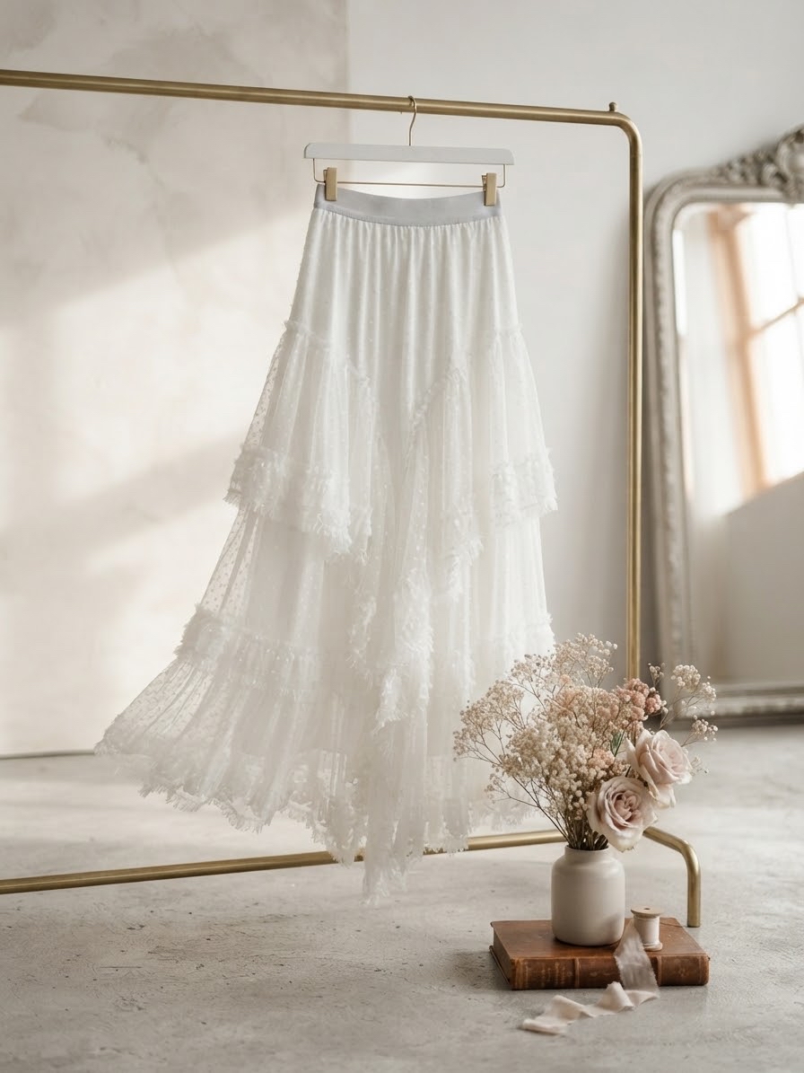Romantic Layered Maxi Skirt