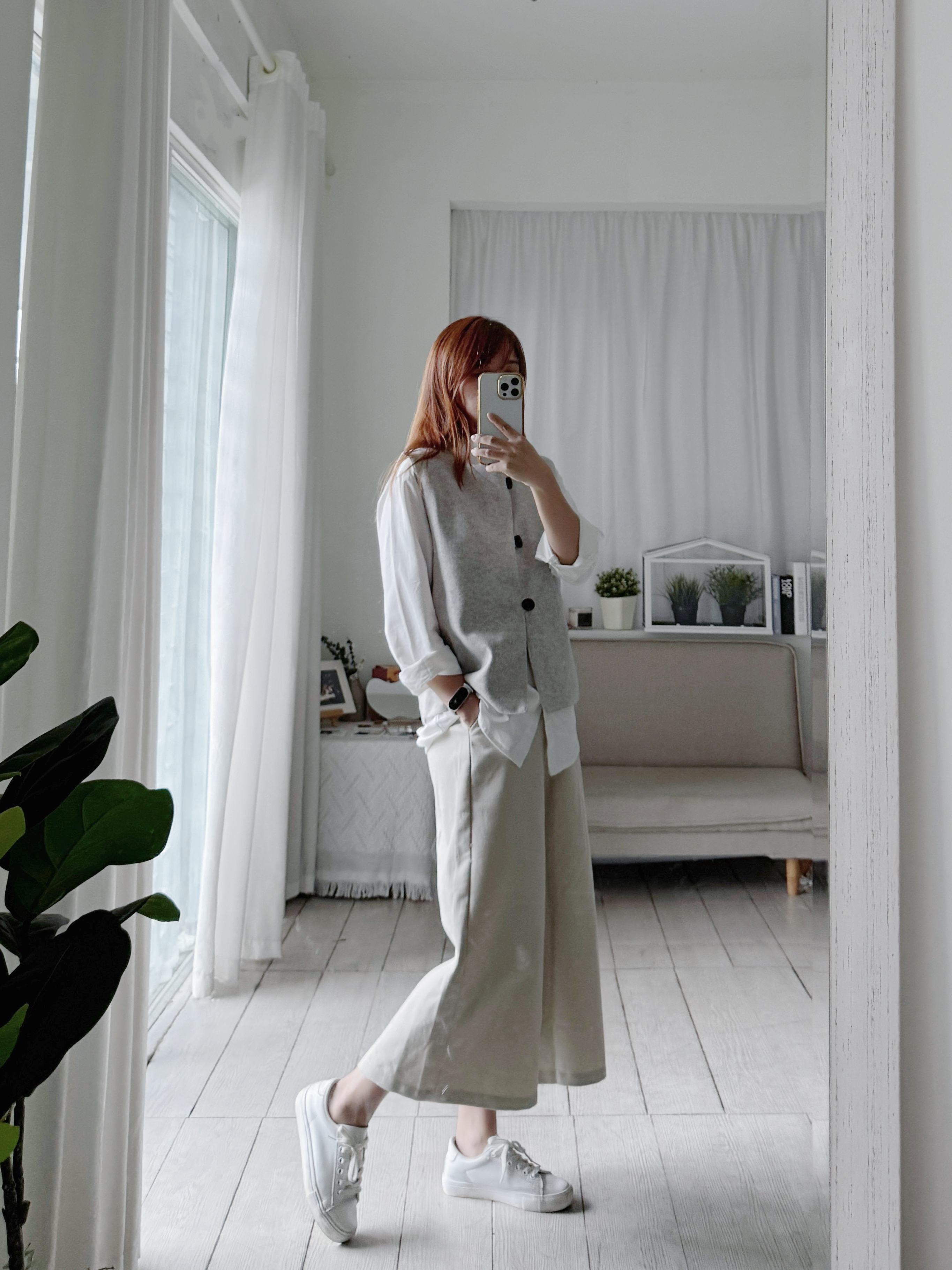 毛呢简约气质马甲外套