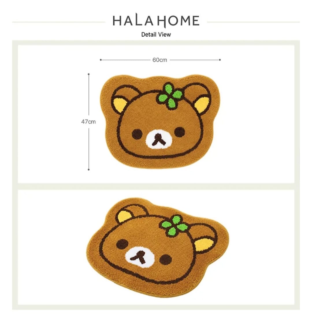 《預約貨品》全新韓國限定 Rilakkuma頭型地毯
