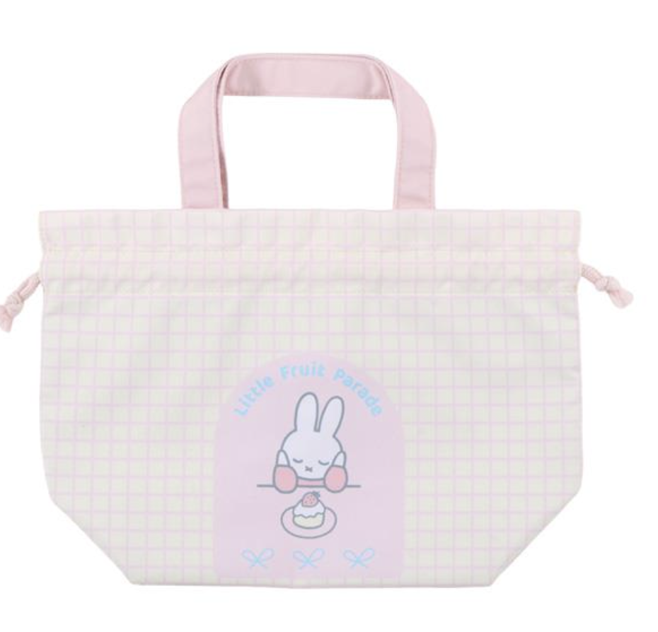 🐰Pre Order  - miffy 聯乘限定 Little Fruit Parade 抽繩手提袋 / 保溫環保袋   ( 📦 大約 5月中到貨, 若遇到缺貨或其它因素貨期會延遲 ）