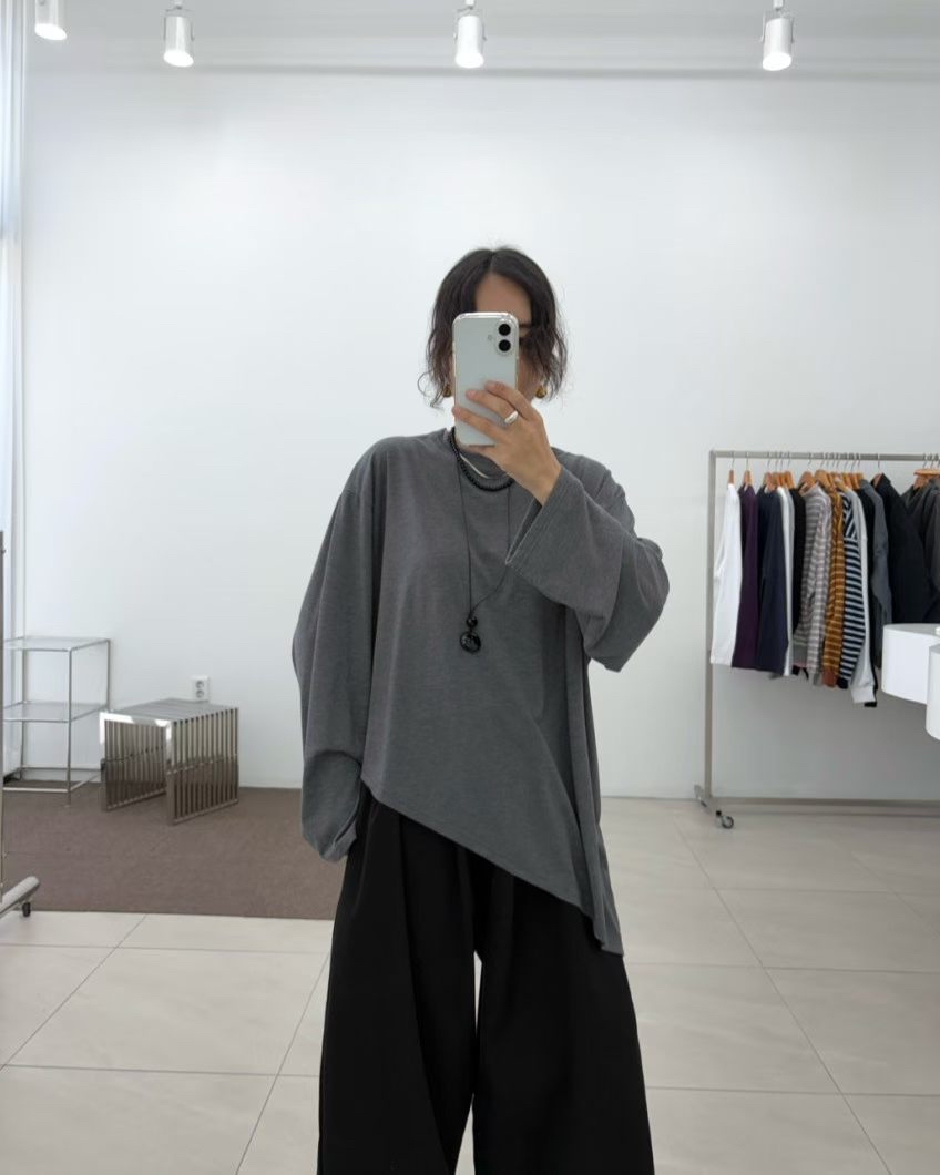221563 斜腳長袖Tee