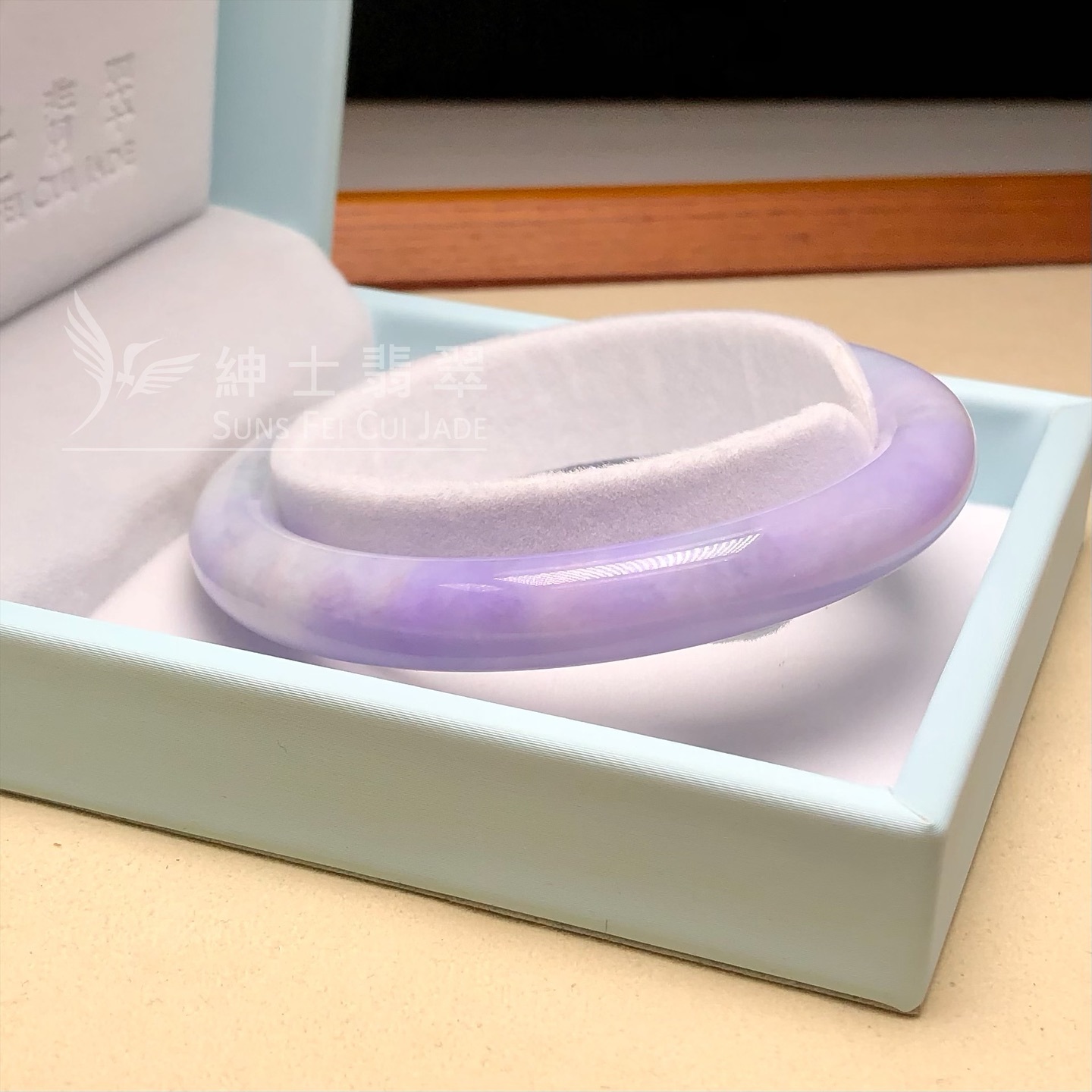 木那藍紫春彩圓鐲55.8mm