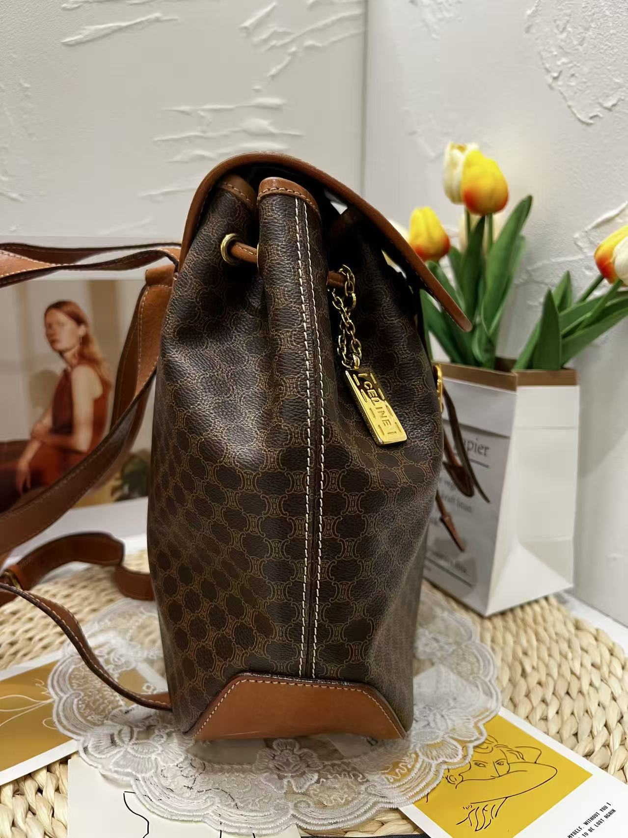 Celine Vintage Macadam Backpack