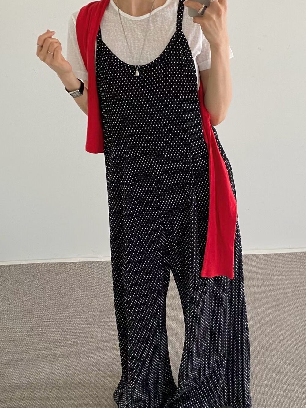 221318 吊帶工人闊褲