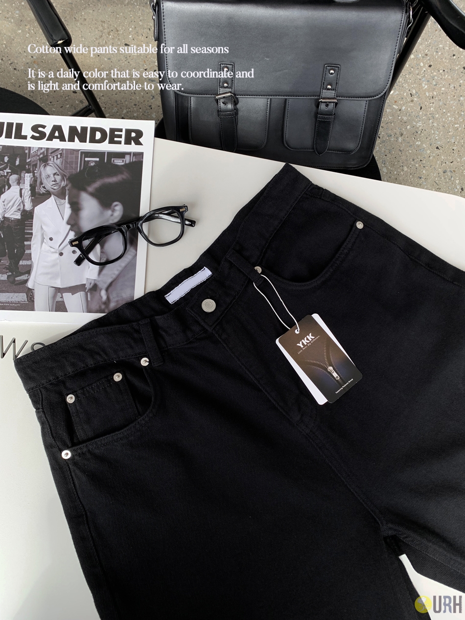 【100%保證韓國直送】Premium系列防皺防靜電機能斜紋寬褲 👖 [5 color] RL112926