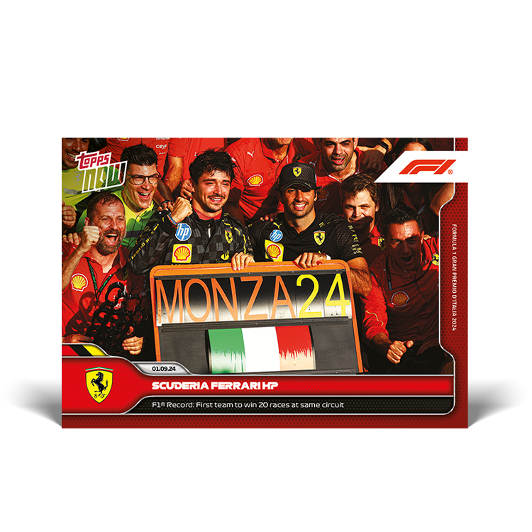 Scuderia Ferrari - 2024 F1 Topps NOW® #50 Italian GP 同賽道20勝紀錄卡｜PR 2,385