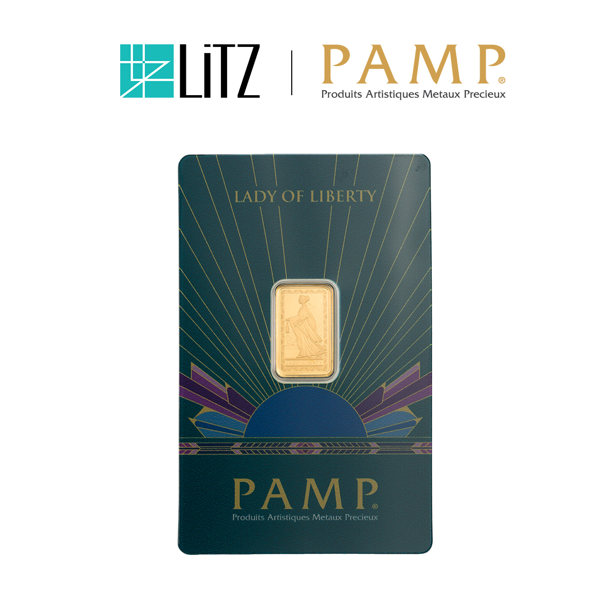 [2.5 gram] LITZ PAMP Suisse Lady of Liberty Limited Edition Gold Bar (999.9) PG073