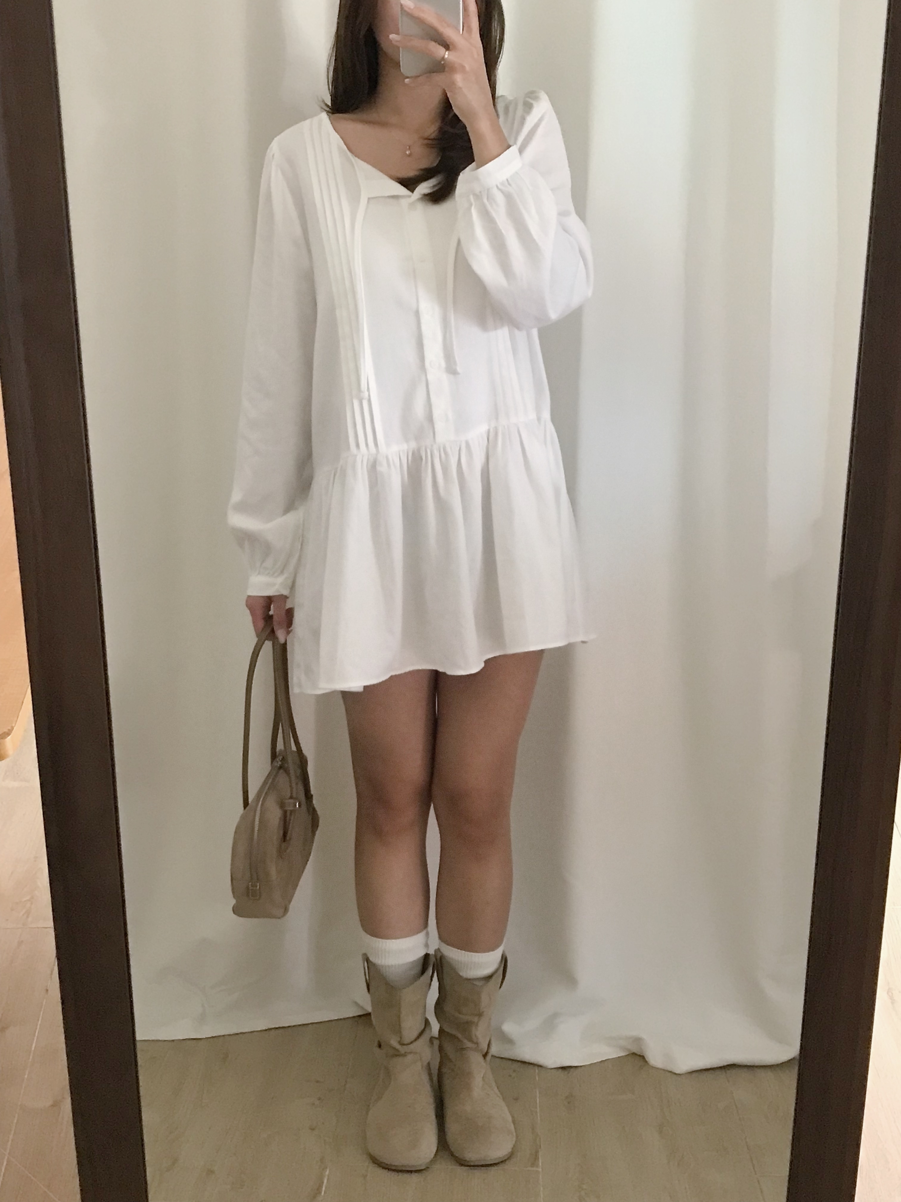 法式洋氣傘傘連身裙(兩色入)