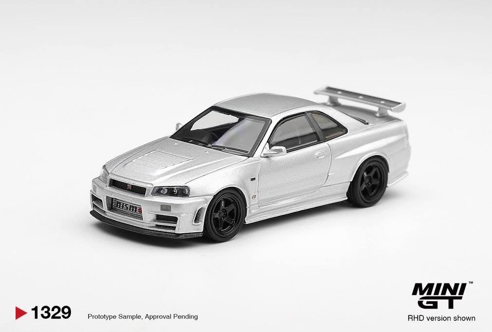 （預訂 Pre Order) Mini GT ( MGT01329-R ) Nissan NISMO R34GT-R Z-tune Z-Tune Silver