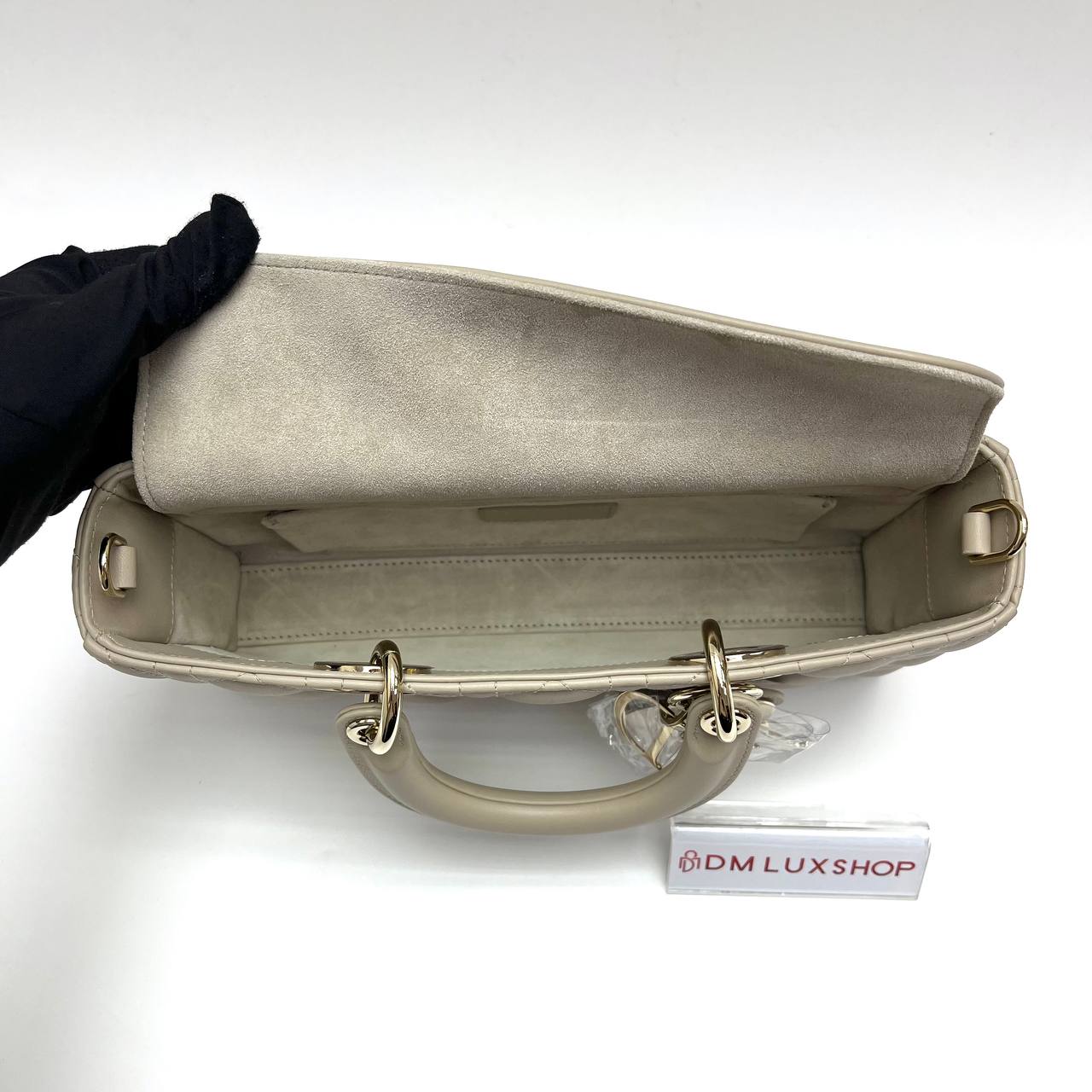 Dior Lady D-Joy Beige Medium GHW