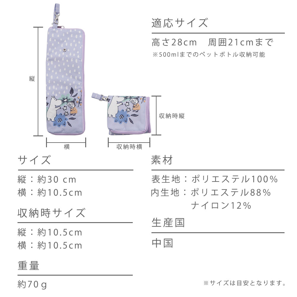 日本直送 macocca 姆明聯名款 吸水傘套  Water-Absorbing Umbrella Case