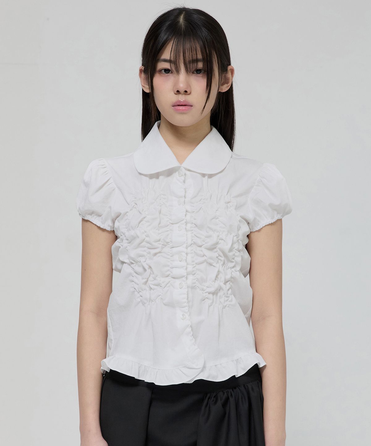 🇰🇷訂購｜FLARE UP 26SS｜Cloud Puff Blouse  2色 