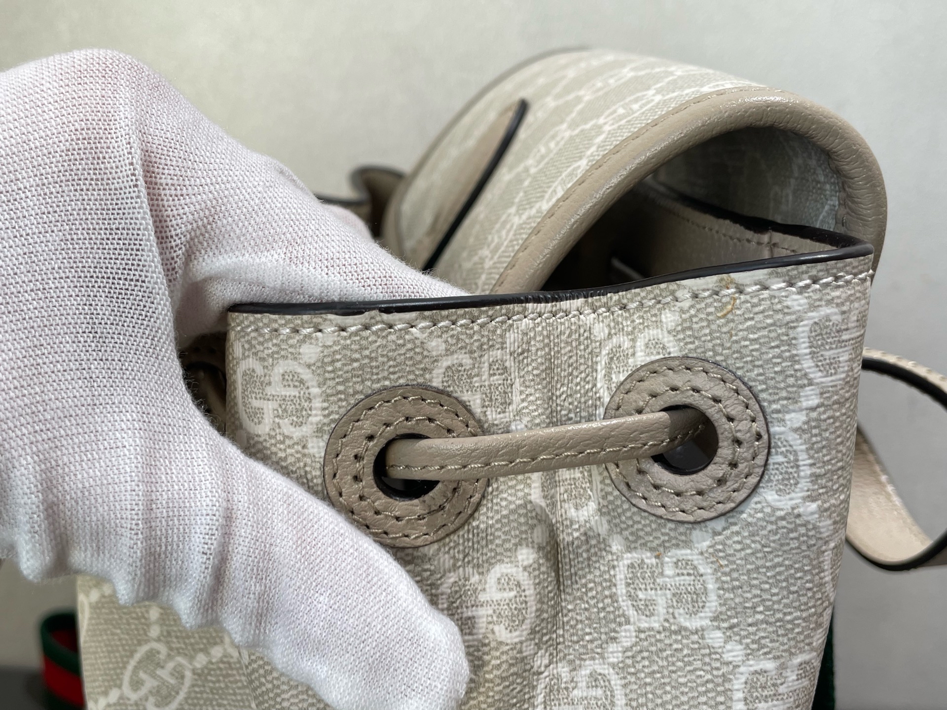 【預訂貨品】Gucci 燕麥色老花書包🎒