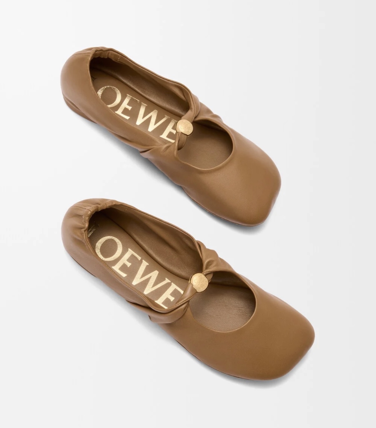 限時優惠✨訂貨📮Loewe 小金鈕芭蕾舞鞋 Size 36/37/38/39/40