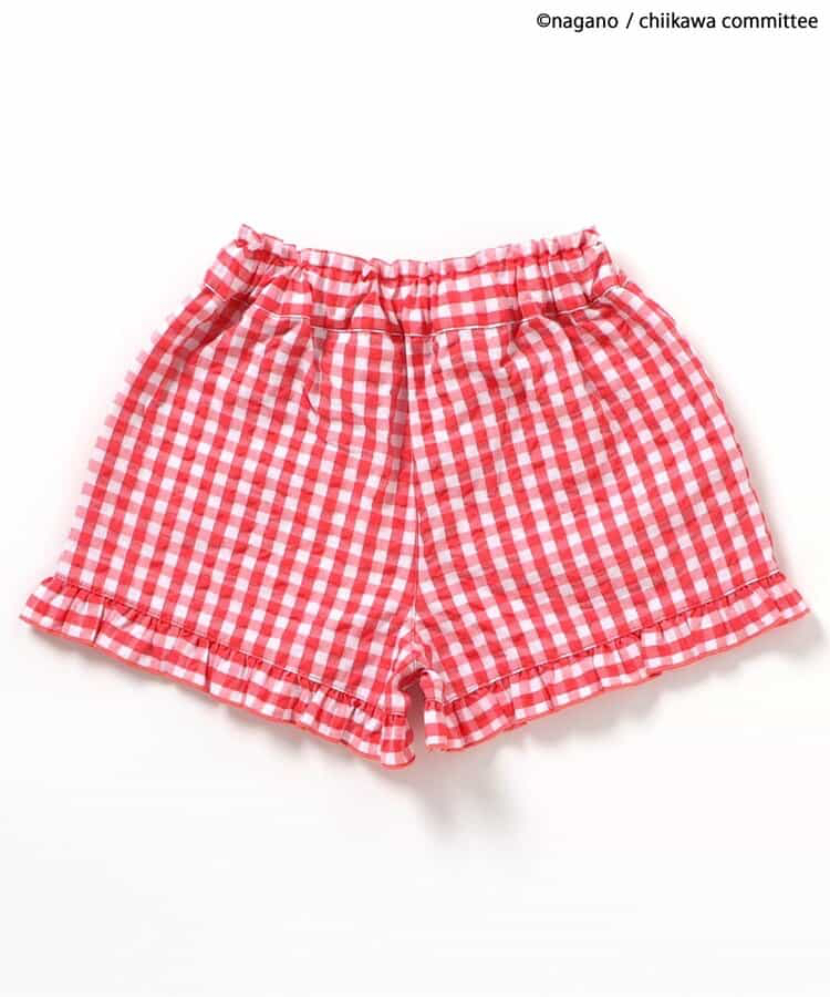 🇯🇵預訂 日本直送🇯🇵Apres les cours x Chiikawa系列兩色人物刺繡格紋荷葉邊短褲