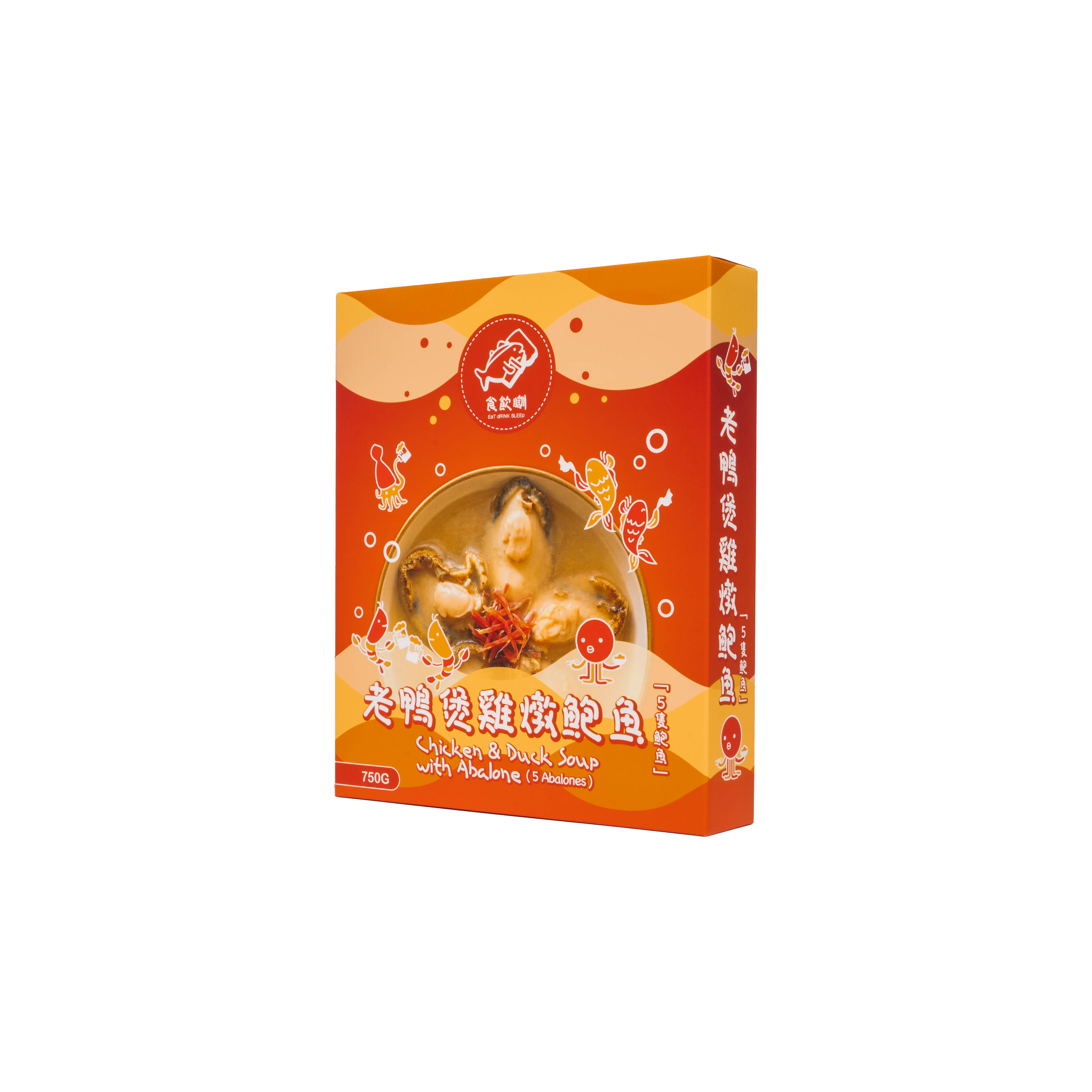 老鴨煲雞燉鮑魚 750G