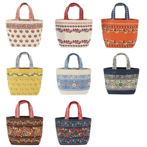 日本品牌🗾印度🇮🇳製造東歐傳統刺繡設計手拎帆布包現貨😍