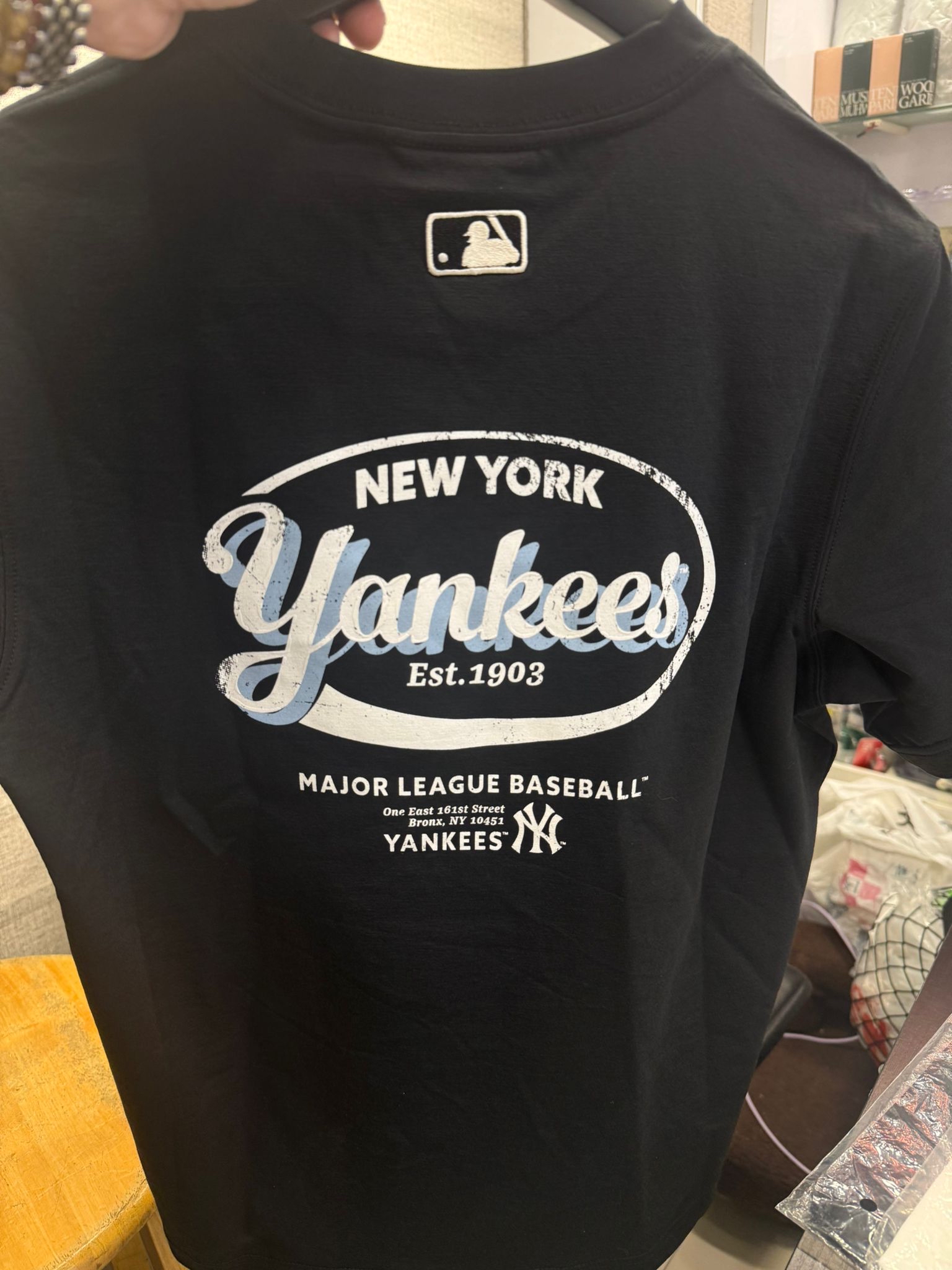 *🇰🇷韓國直送MLB韓國🇰🇷專門店 紐約洋基隊SIMPLE LOGO  OVER FIT T-SHIRTS 3ATSV1263男女同款 折扣優惠🈹*