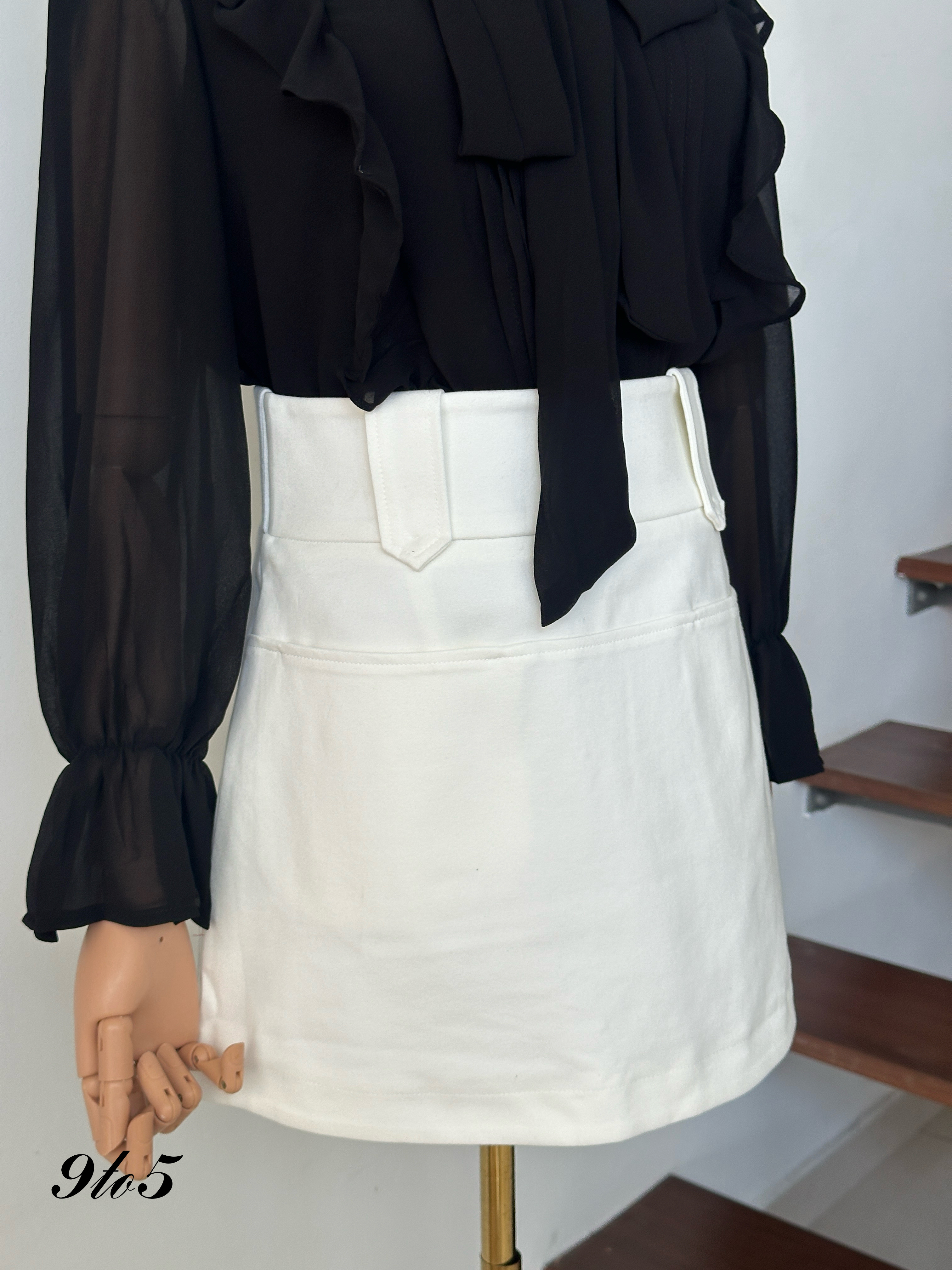 S1797 A Line Short Skirt - 3 Colors 