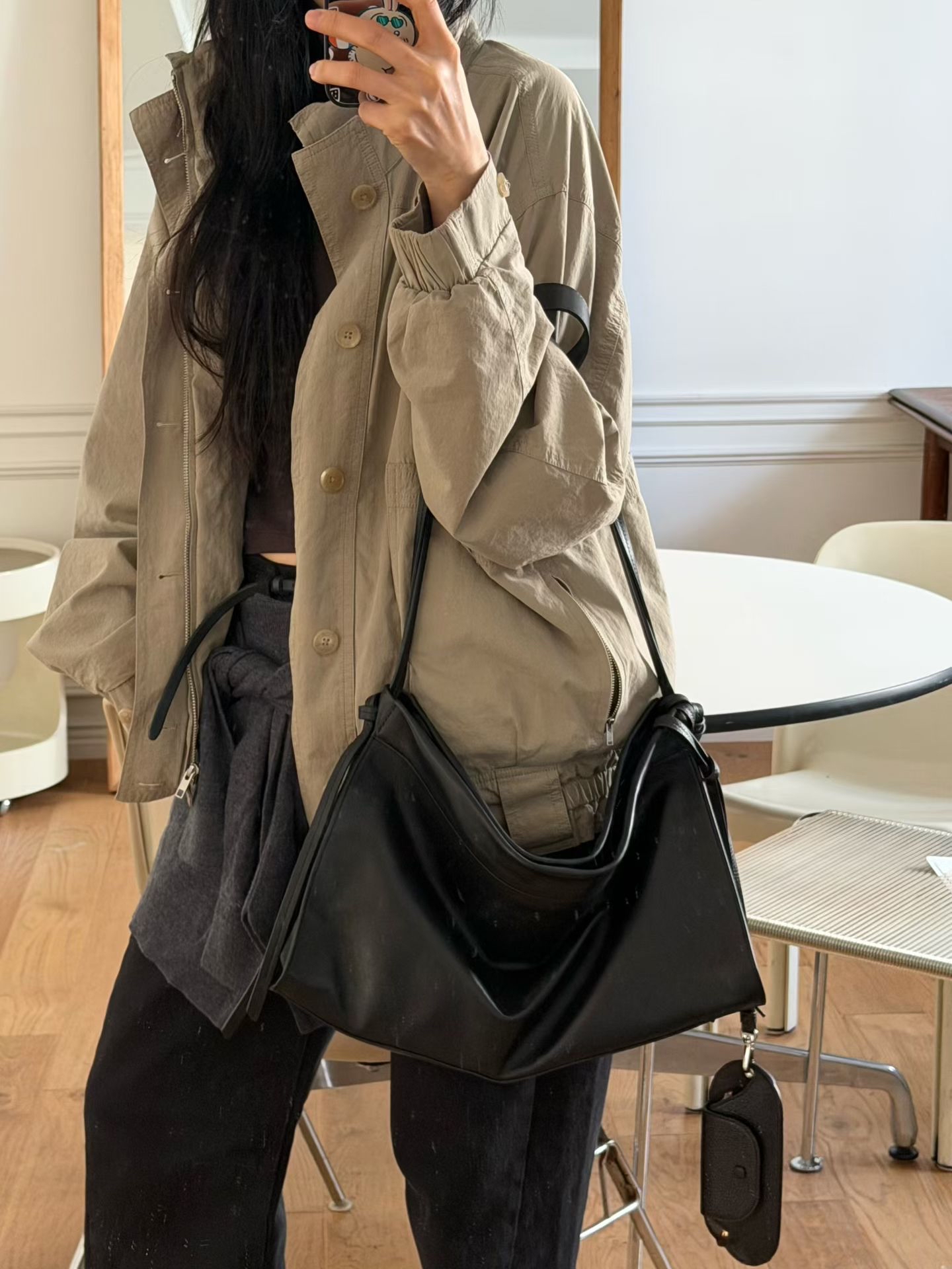 Italy calf leather bag