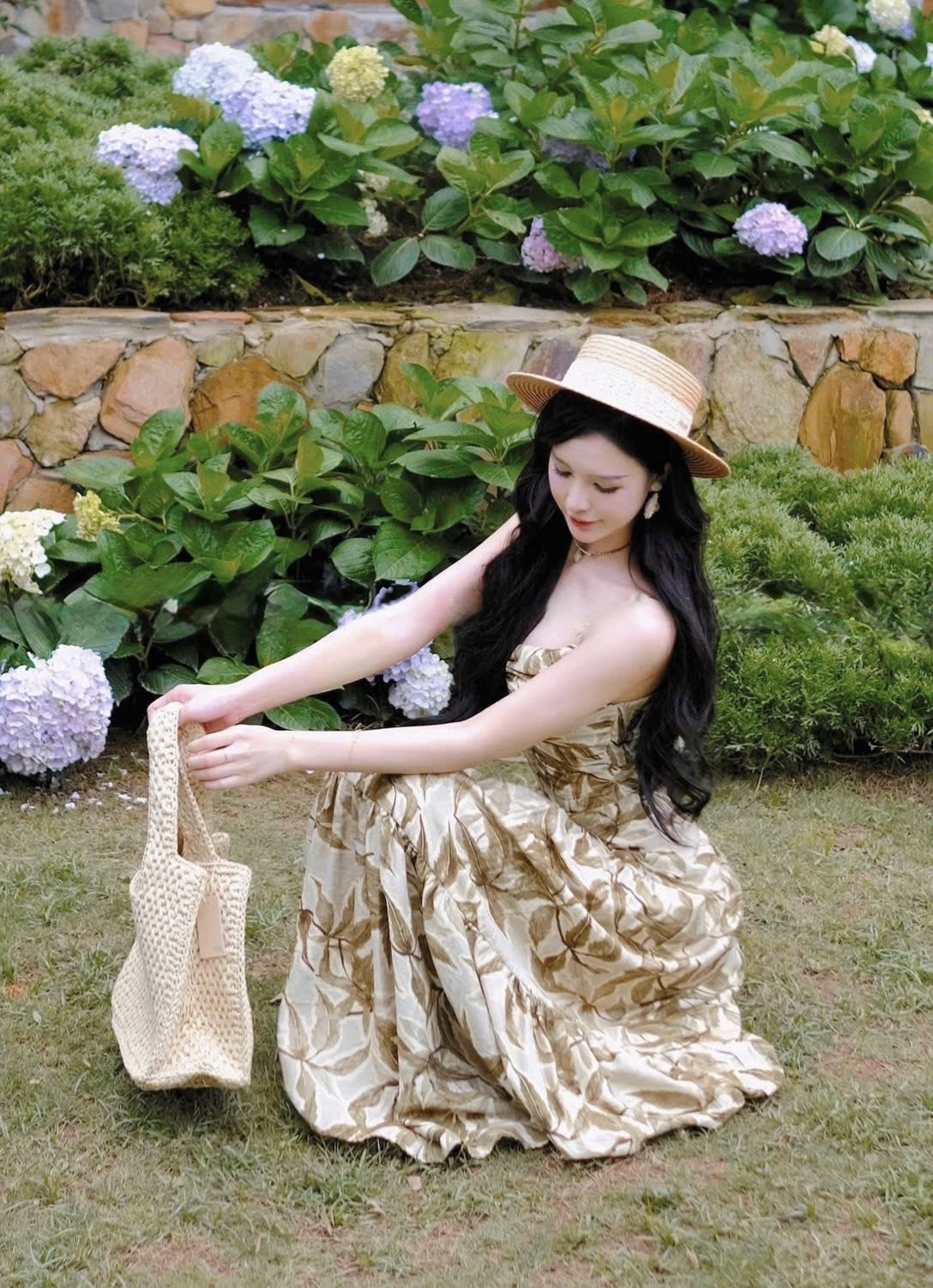 波西米亞風碎花洋裝