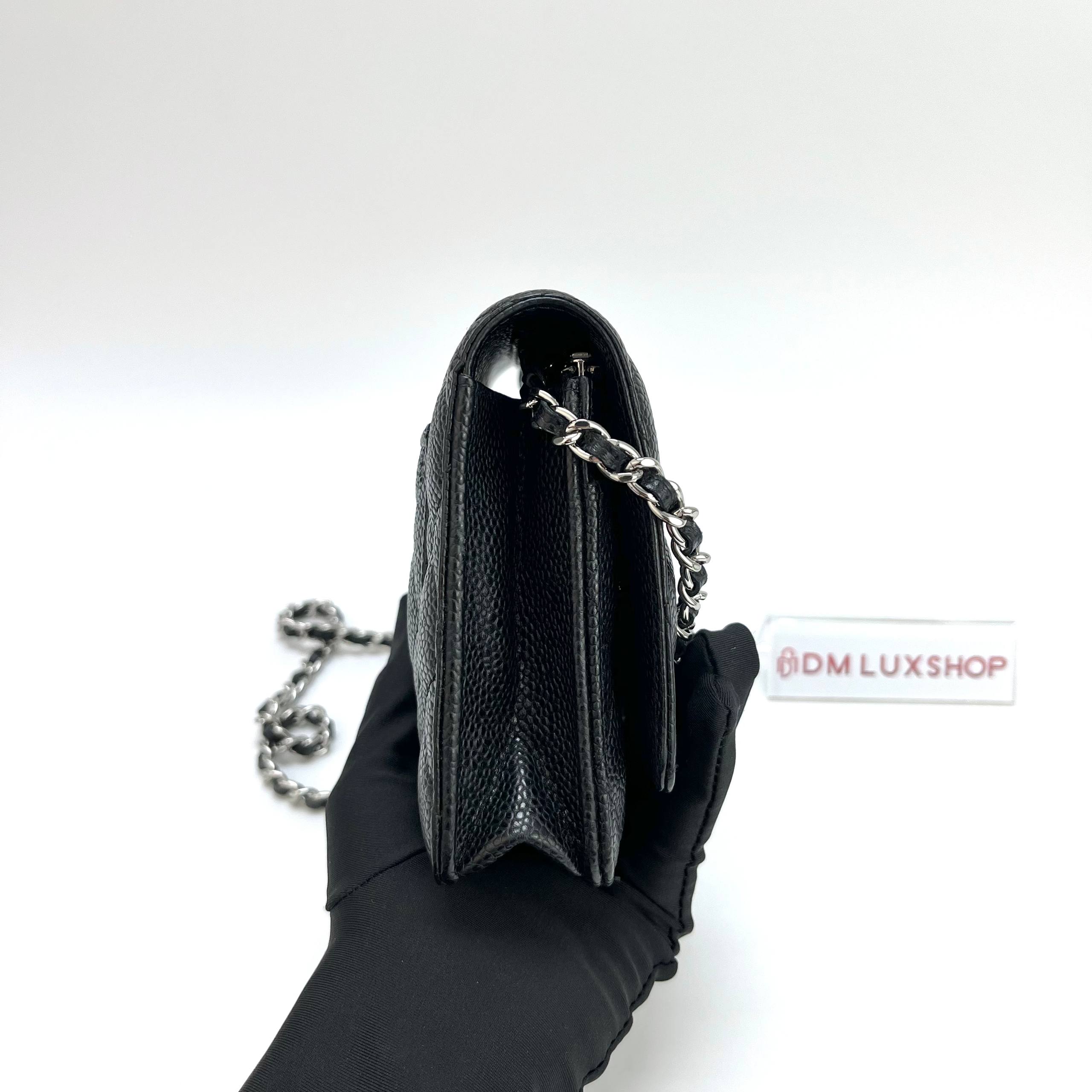 Chanel Black Caviar WOC GHW (Serial 28, Y: 2019)